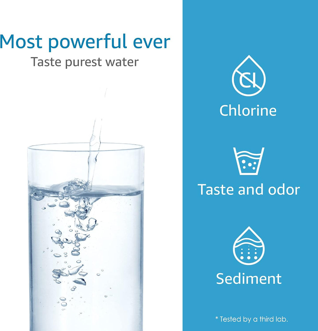 AQUA CREST RC EZ 1 Water Filter, Replacement for DuPont® Carbon 3000QT Filter, Culligan® RC-EZ-1, DuPont® WFQTC30001, WFQTC70001, Brita® USF-201, USF-202, 3K Gallons, 2 Pack