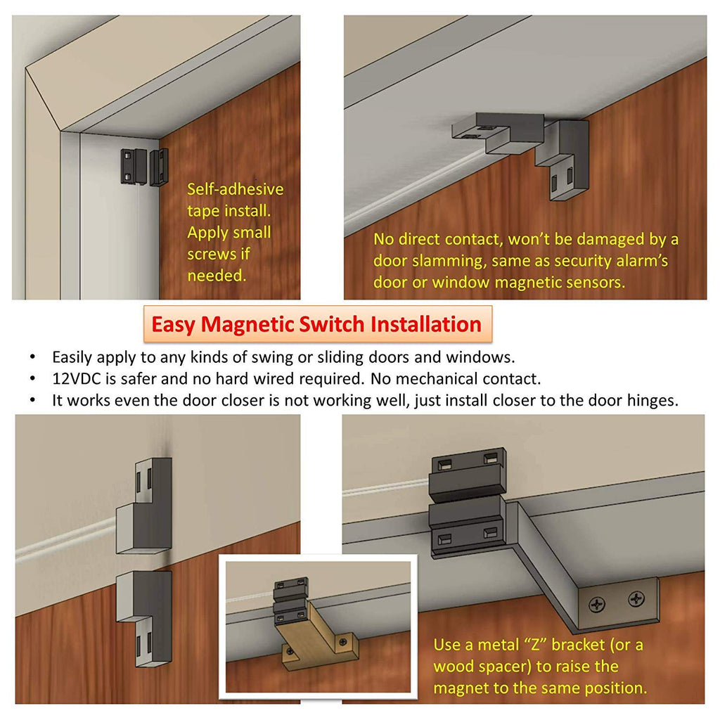 Awoco 24” Super Power 2 Speeds 800 CFM Commercial Indoor Air Curtain, CE Certified, 120V Unheated - Door Switch Included