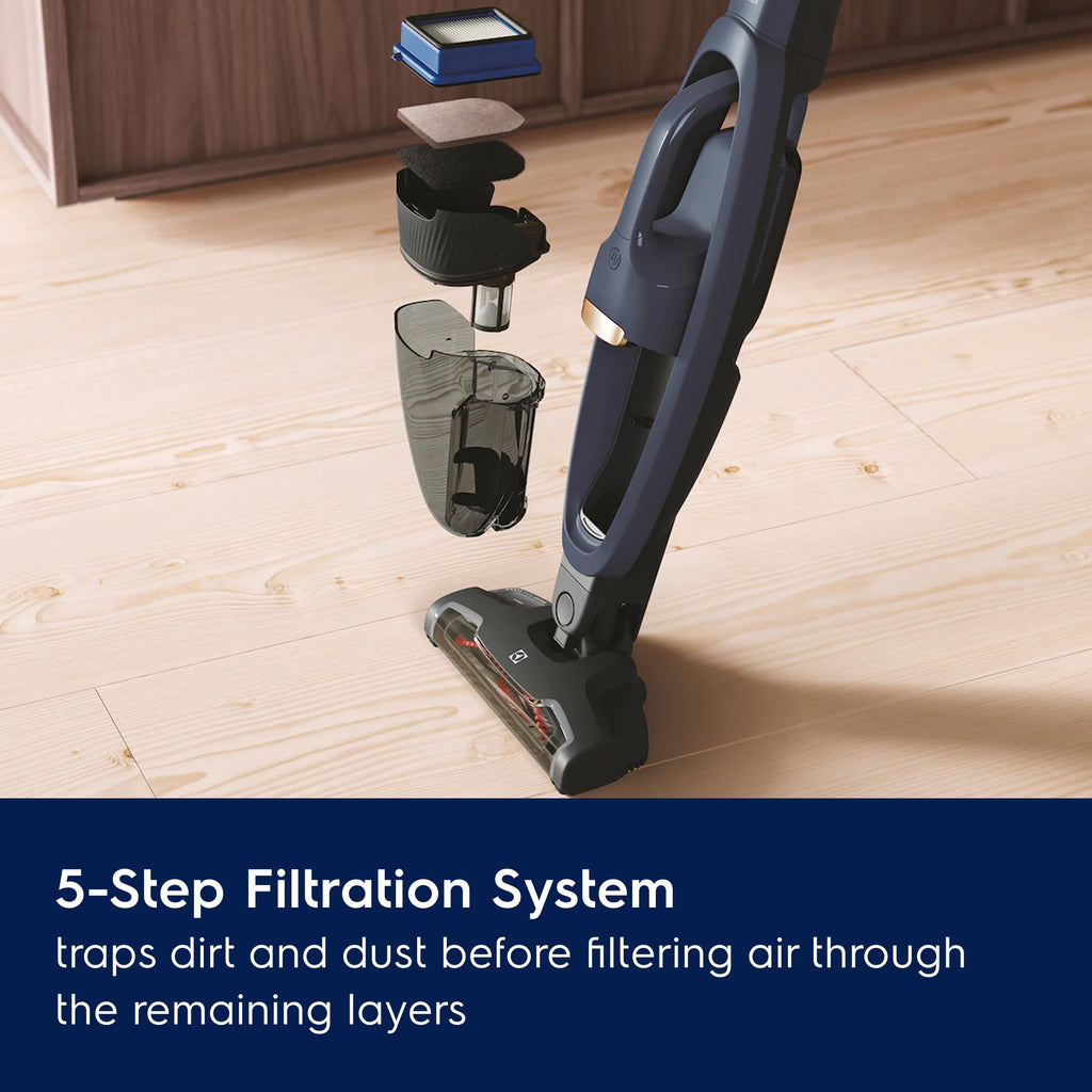 Electrolux WellQ7 Hard Floor Cordless 2-in-1 Vacuum with PowerPro Roller for Hard Surfaces, 50-Minute Run Time, 2 Power Modes, Soft Sand