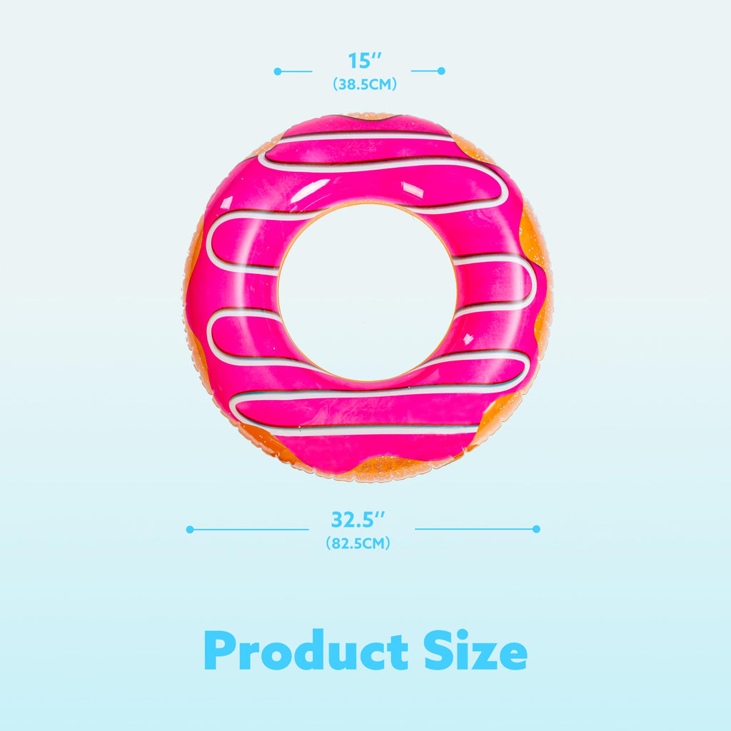 JOYIN Inflatable Swim Tube Raft (3 pack) with Summer Fruits Painting, Pool Toys for Swimming Pool Party Decorations