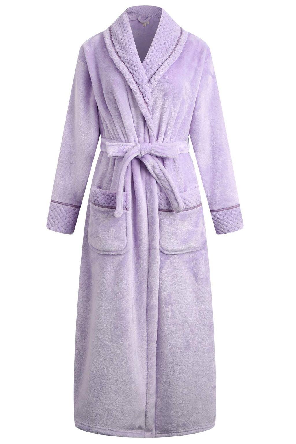 Richie House Women's Plush Soft Warm Fleece Bathrobe Robe RH1591