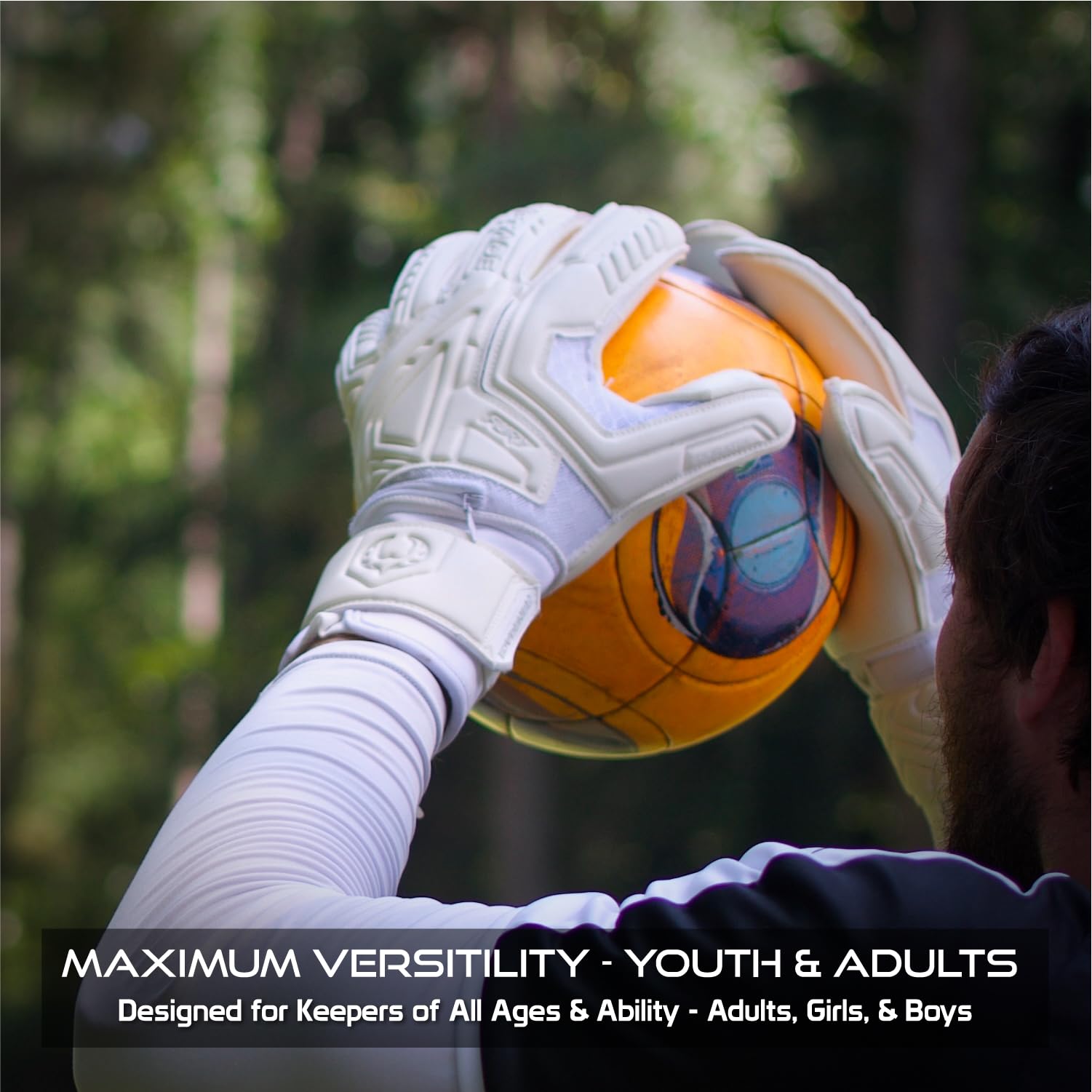 Renegade GK Fury Goalie Gloves with Microbe-Guard - Adult, Youth, Kids (Sizes 6-11) Pro-Tek Fingersaves & 4+3MM Giga Grip | High Performance Pro-Level Goalkeeper Glove | Based in USA
