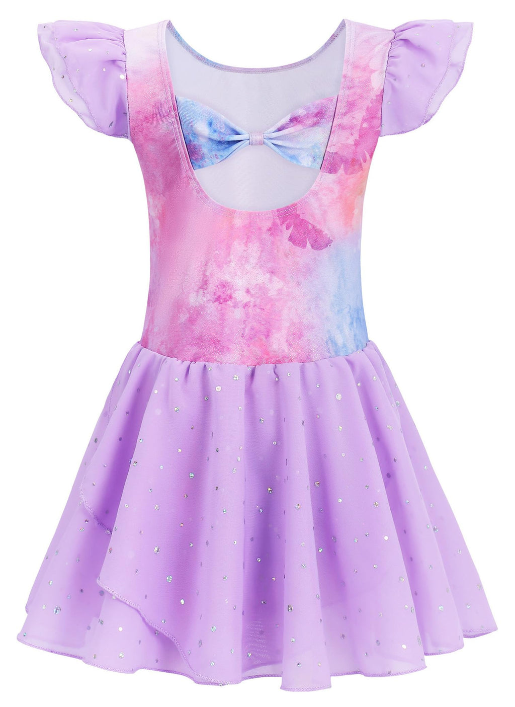Mecceos Ballet Leotards for Girls Toddler Dance Leotards Short/Long Sleeve Skirt Ballerina Outfits