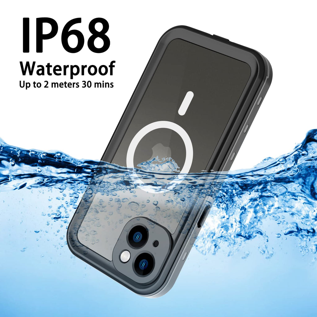 iPhone 13 Pro Case, Waterproof & Shockproof Phone Case, Full Protection, IP68, 6.1 Inch, Black