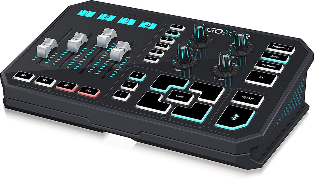 TC-Helicon GoXLR Revolutionary Online Broadcaster Platform with 4-Channel Mixer, Motorized Faders, Sound Board and Vocal Effects, Officially Supported on Windows