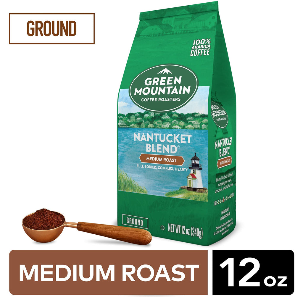 Green Mountain Coffee Roasters Wild Mountain Blueberry, Ground Coffee, Flavored Light Roast, Bagged 12 Oz, 1 Count