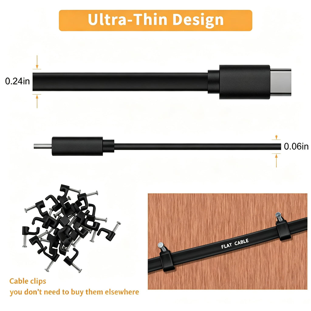 2 Pack 10FT Power Extension Cable Compatible with Wyze Cam v4/v3/OG,Wyze Cam Pan v3/v4,Blink,eufy,NestCam Indoor,Amazon Cloud Camera,USB A to USB C (Black)