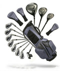 XDriveMax 15-Piece Golf Clubs Men Complete Golf Club Set - Beginner Golf Clubs Set for Men Right Handed - Forged Titanium 10.5° Driver, 5-SW Stainless Steel Irons, Putter & Stand Bag - Mens Golf Set