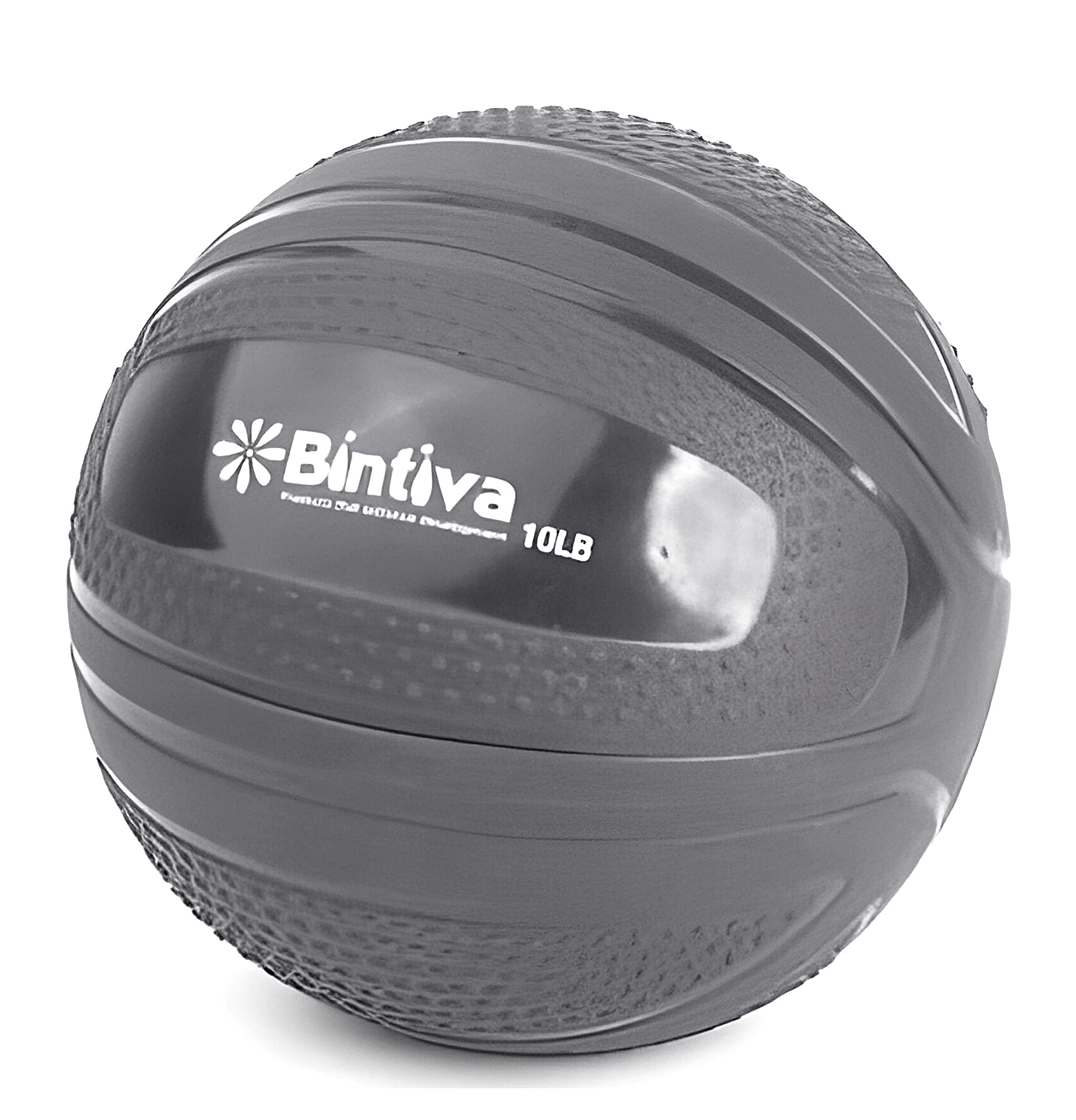 bintiva Non Bounce Slam Ball - Exercise Weighted Deadball for Workout and Fitness Routines - Medicine Dead Weight Ball