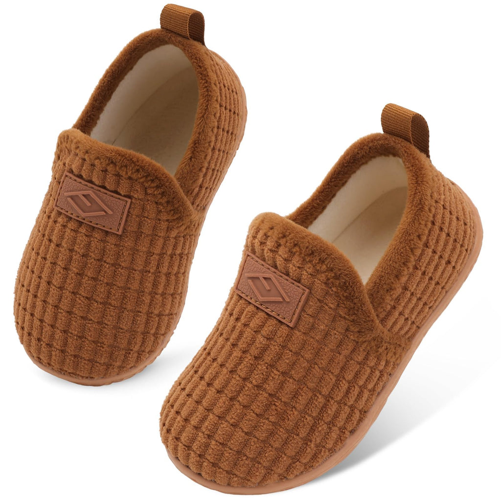 Lefflow Toddler Slippers Boys Girls House Shoes Slip on Baby Sock Shoes Lightweight Outdoor Walking Shoes
