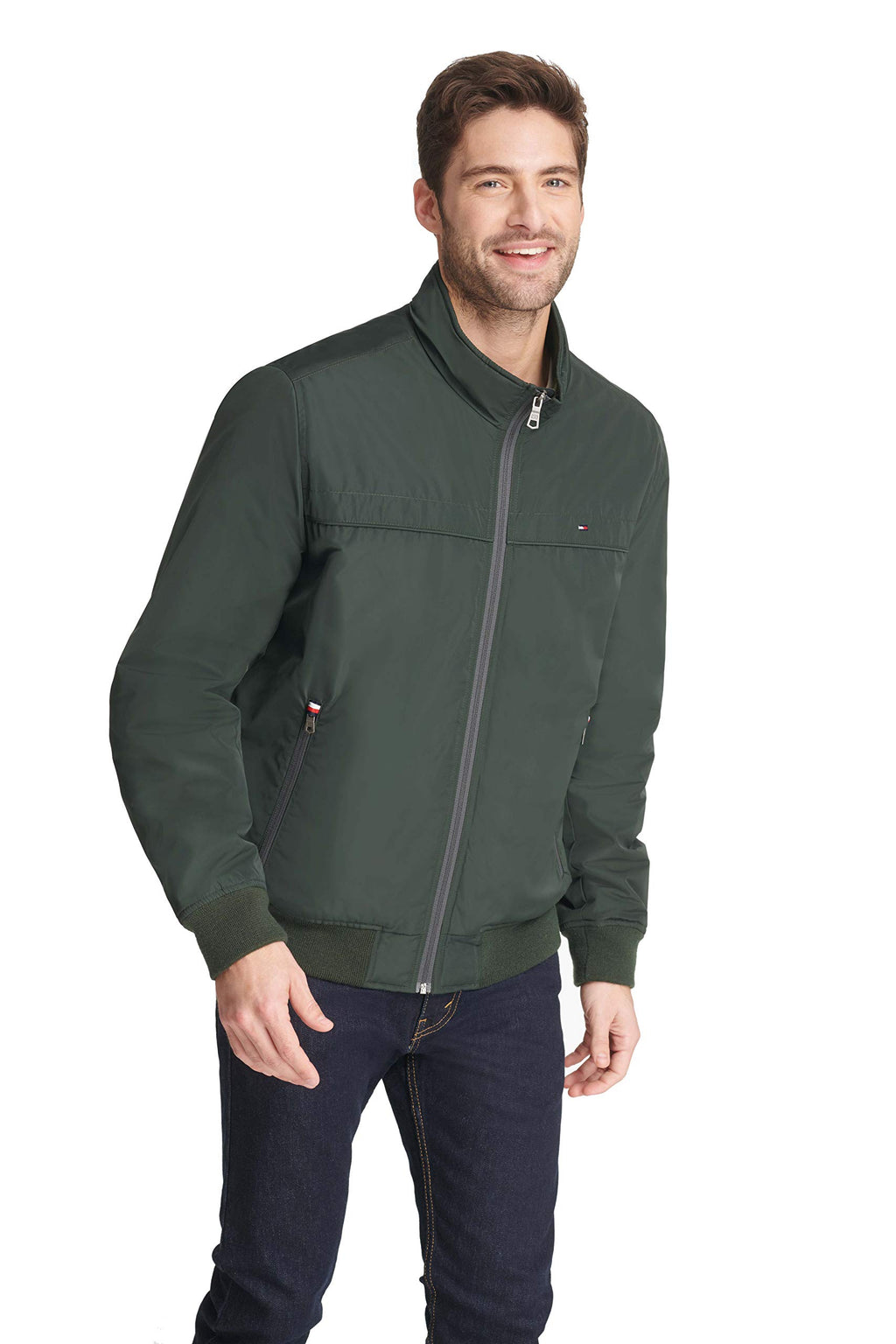 Tommy Hilfiger Men's Performance Faux Memory Bomber Jacket