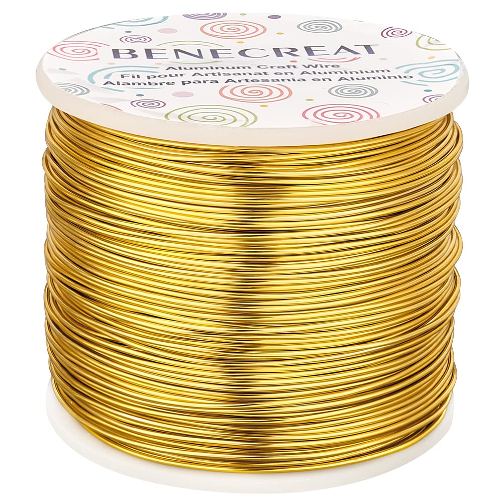BENECREAT 9 Gauge Jewelry Craft Aluminum Wire 55 Feet Bendable Metal Sculpting Wire for Halloween Craft Floral Model Skeleton Making (Black, 3mm)
