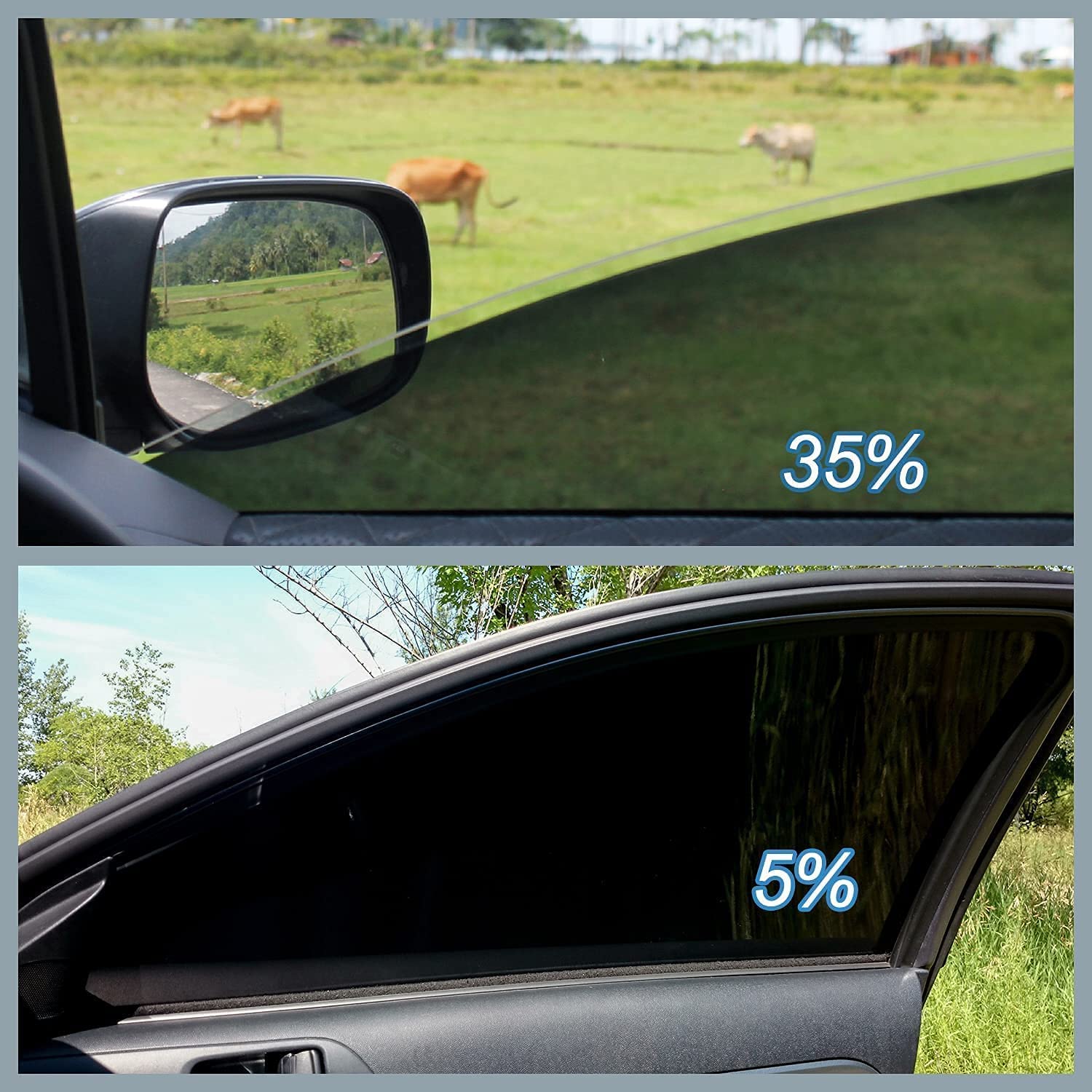 Window Tint Film for Cars 5% VLT 20in x 10Ft Ceramic Window Tints, Blocks 99% UV & IR Rays, Heat Resistant Anti Glare Film for Windshield, Scratch Resistant Sun Shade Auto Tint Roll
