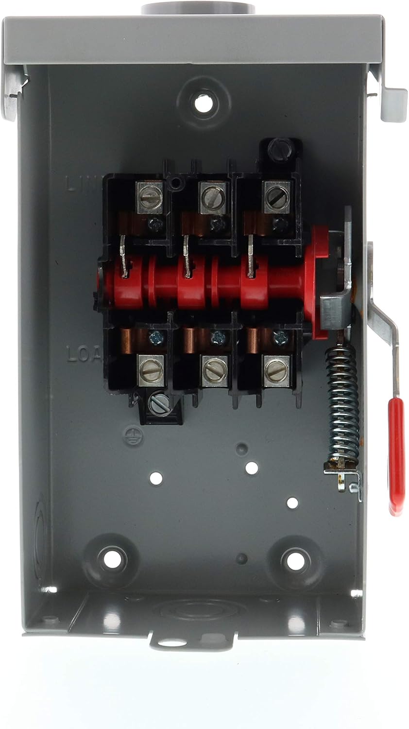 Siemens GNF322RA 60-Amp, 3-Pole, 240V General Duty Compact Series Safety Switch, Non-Fusible, Outdoor