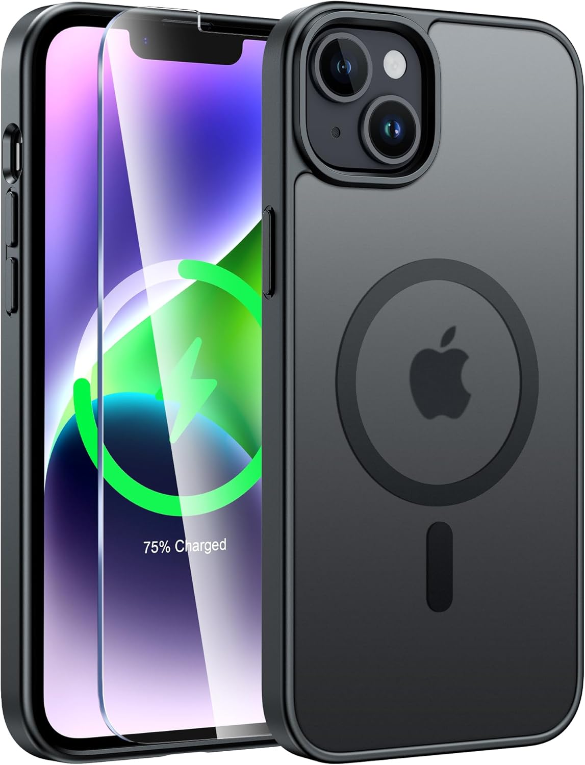 FNTCASE for iPhone 17 Case: [Compatible with Magsafe] Translucent Matte Cases with [Full Camera Protection] [Screen Protector] Military Grade Shockproof Protective Phone Cover - Light Purple