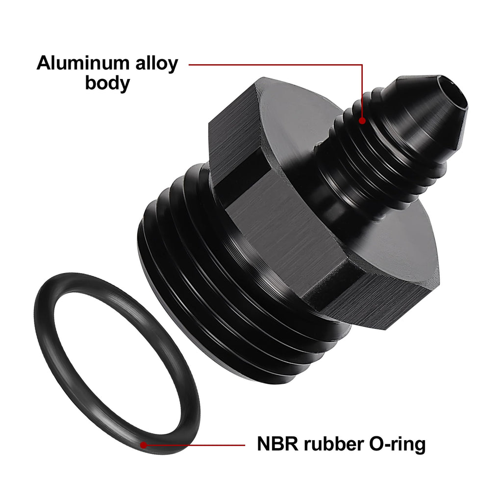 EVIL ENERGY 3AN Flare to AN3 ORB Male O-Ring Fitting Adapter