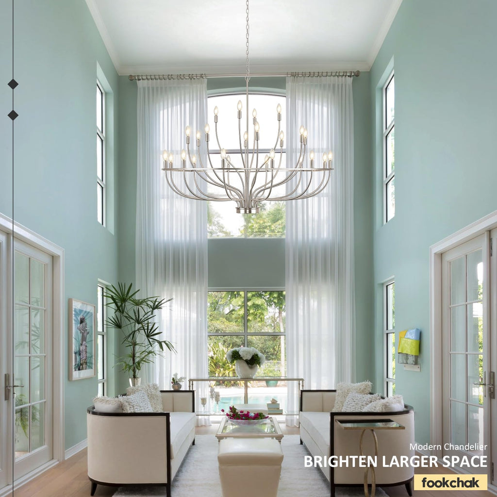 Black Chandelier 6-Light Dining Room Chandelier Kitchen Chandeliers Over Table Round Living Room Chandelier Light Fixture for Bedroom, Kitchen, Foyer