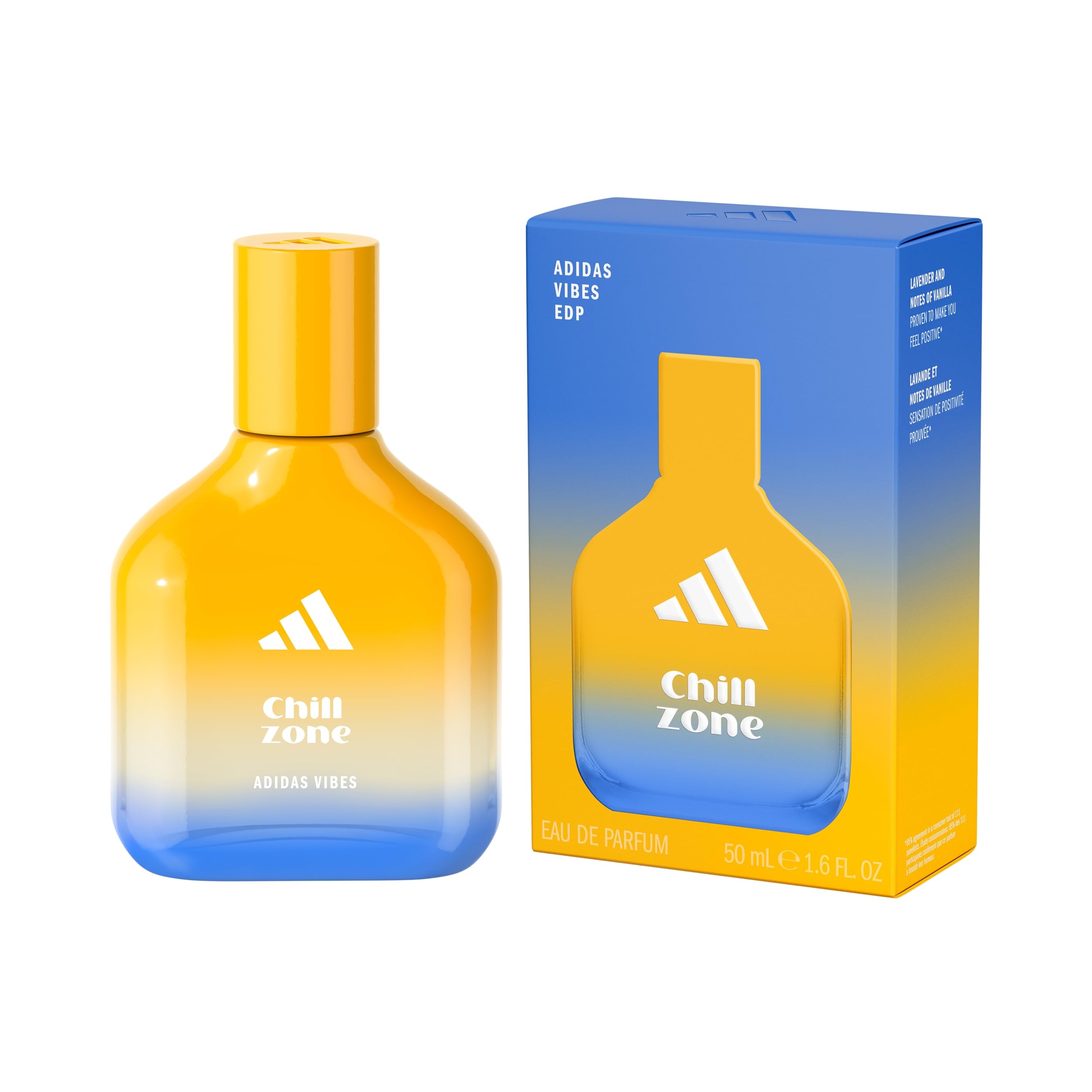 adidas Vibes Chill Zone Fragrance Hair & Body Mist for Women, Mood-Boosting, Notes of Lavender & Vanilla, For Any Occasion, 7.9oz