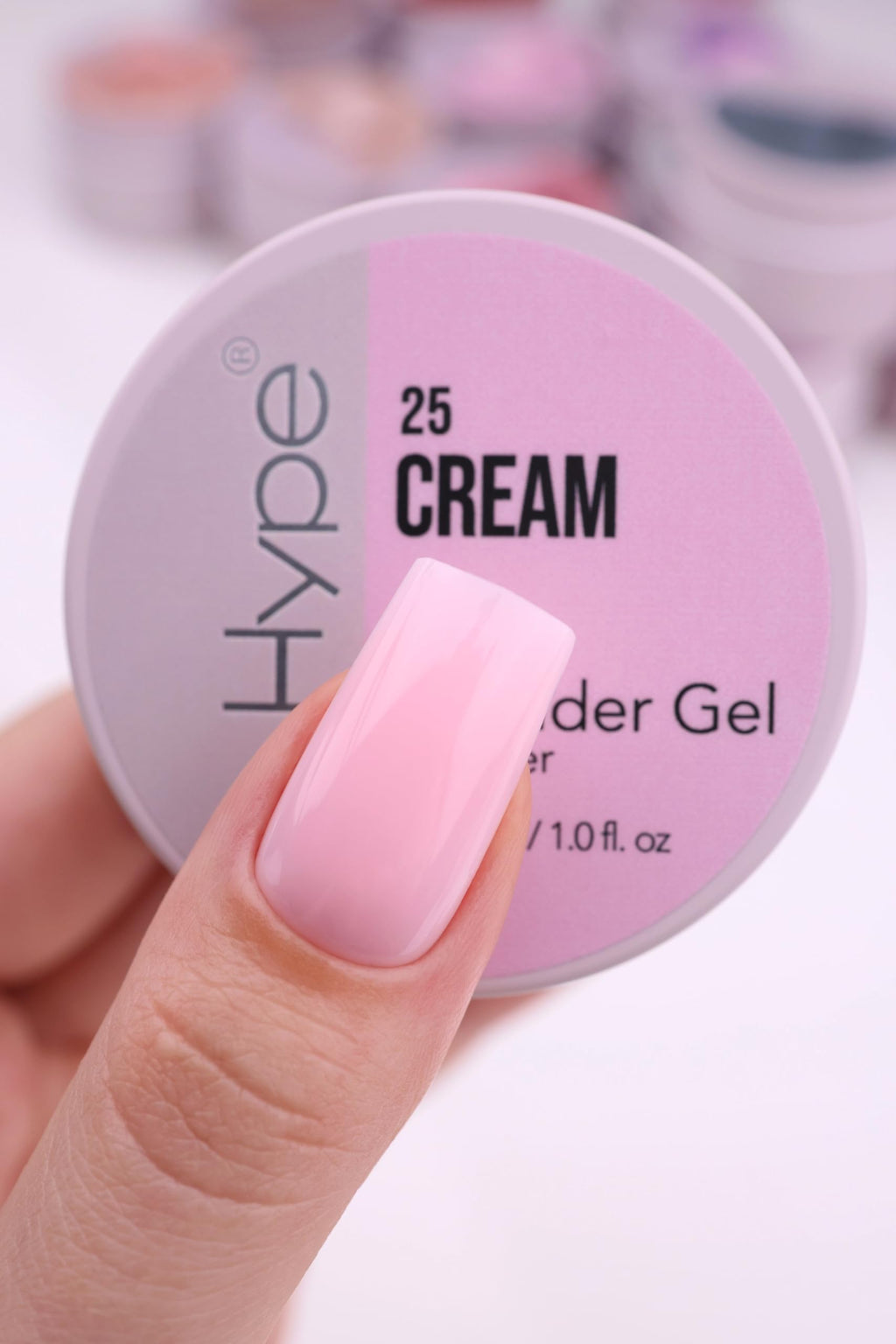 IN.HYPE UV/LED Professional Hard/Builder Gel for Nail Extension/Strengthening/Overlays File Off (Baby Pink #3)