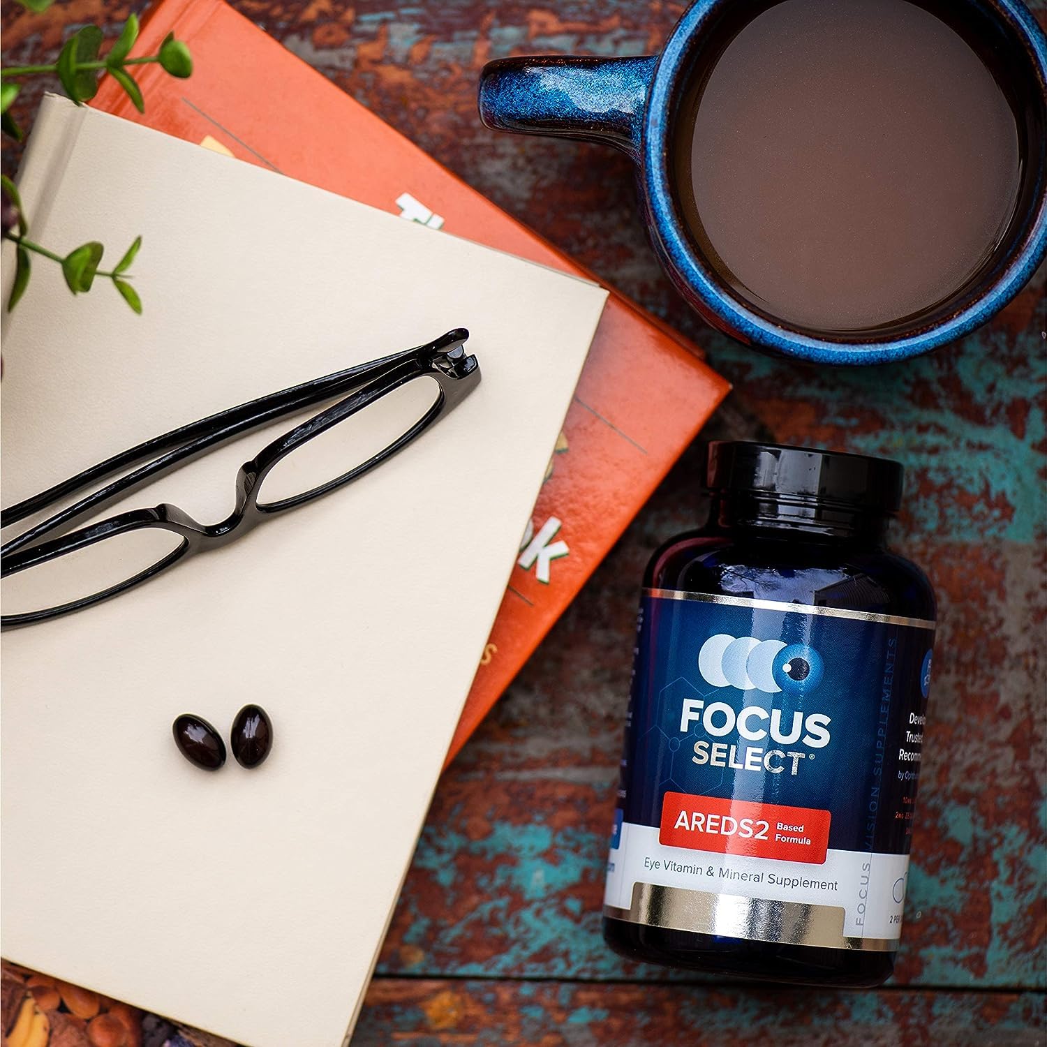 Focus Select AREDS2 Based Eye Vitamin-Mineral Supplement - AREDS2 Based Supplement for Eyes (60 ct. 30 Day Supply) - AREDS2 Based Low Zinc Formula - Eye Vision Supplement and Vitamin