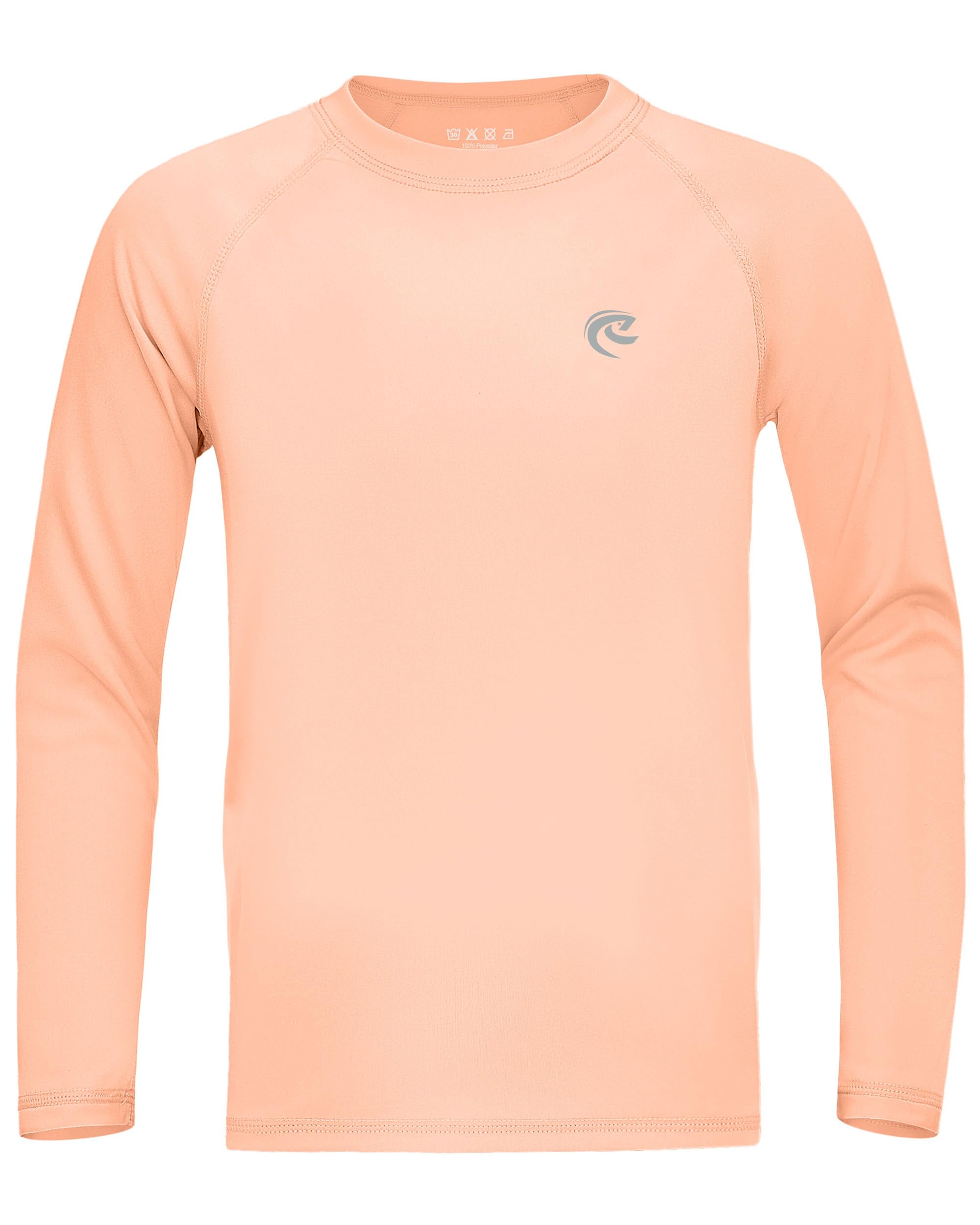 Boys UPF 50+ Swim Shirt Long Sleeve, 1 or 2 Pack UV Sun Protection Rash Guard, Youth Kids SPF Water Shirts for Beach Surf