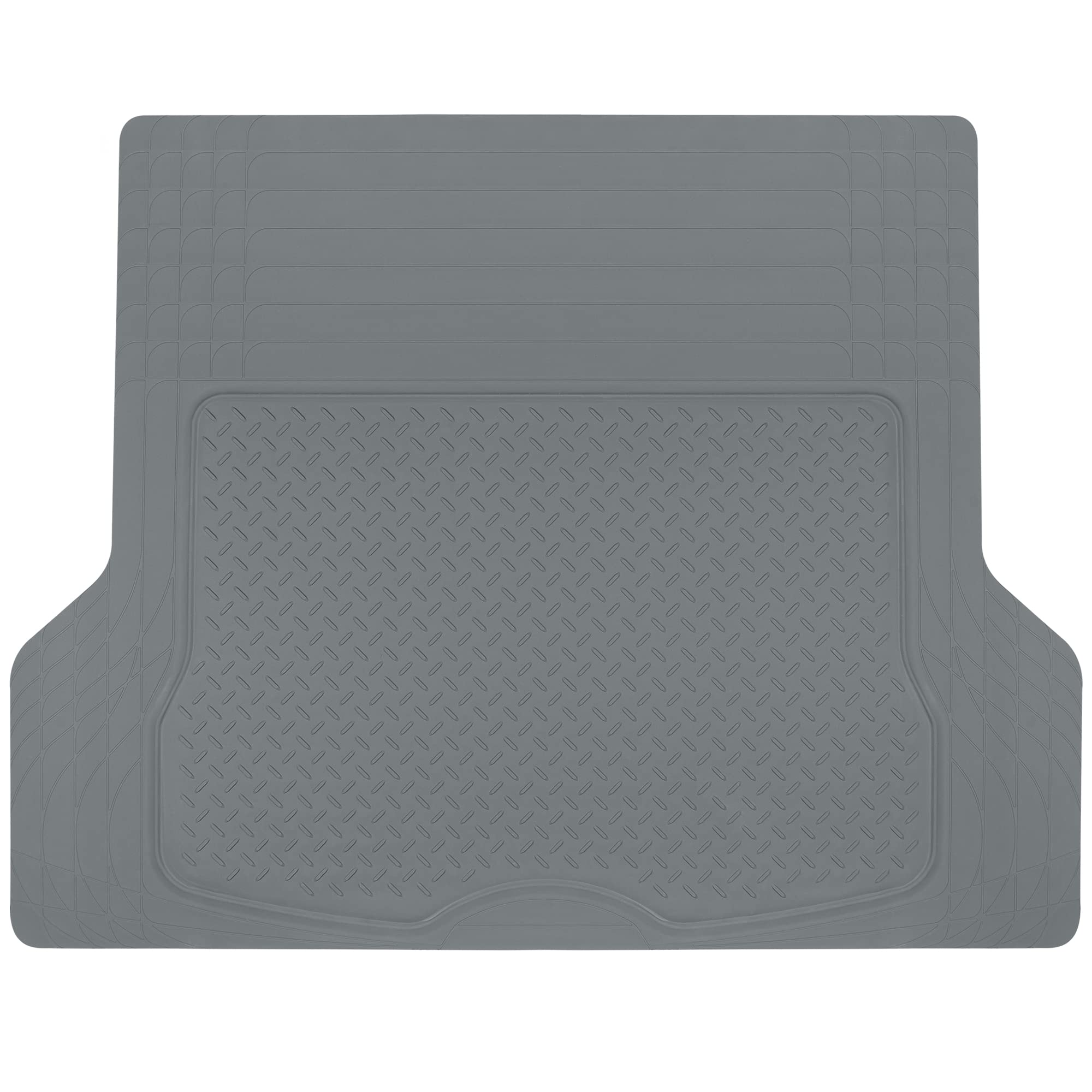 Motor Trend FlexTough™ Heavy Duty Rubber Black Car Floor Mats All Weather & Jumbo SUV Cargo Liner Full Set - Universal Trim to Fit Automotive Floor Mats & Trunk Mats for Cars Interior Accessories