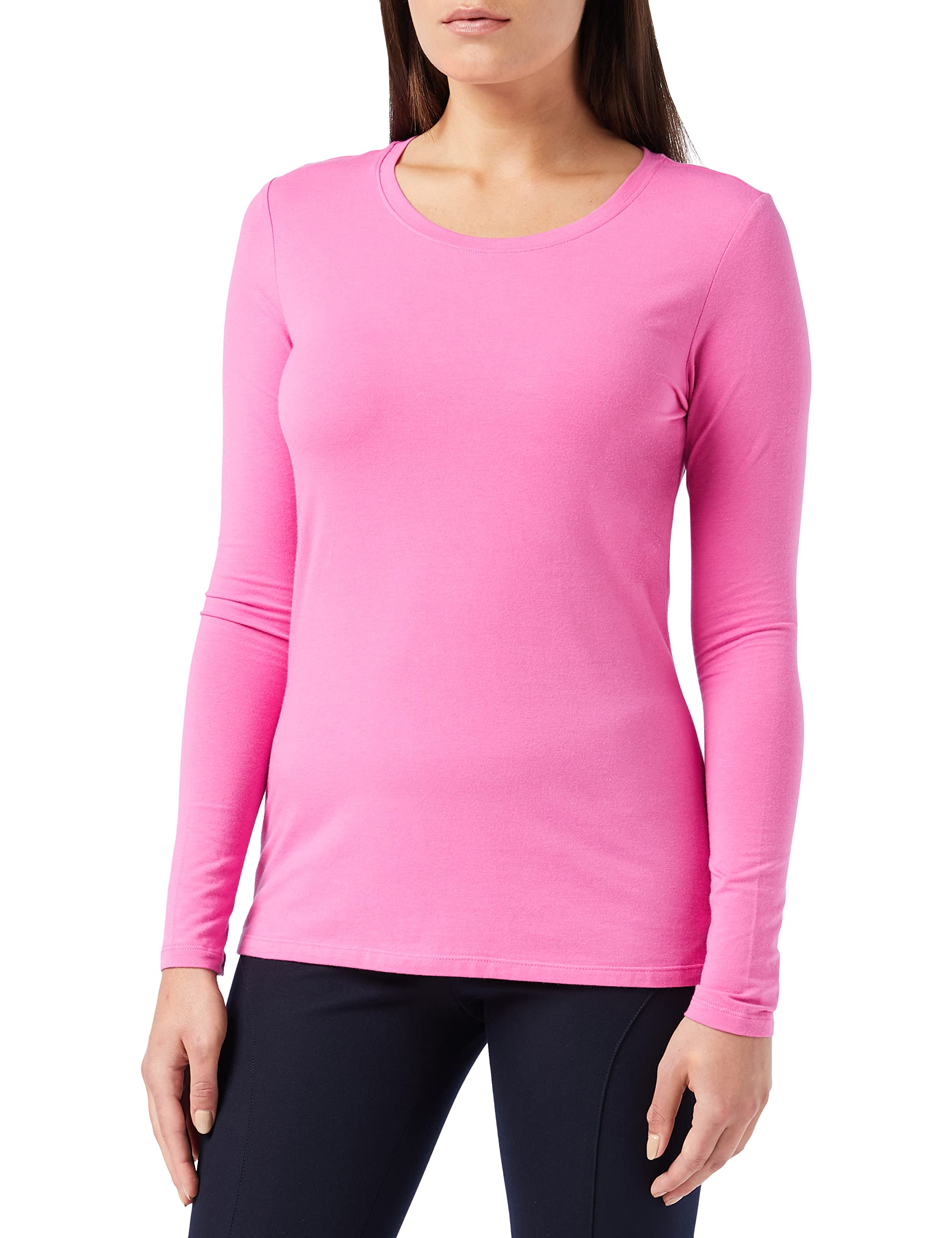 Amazon Essentials Women's Regular-Fit Long-Sleeve Crewneck T-Shirt (Available in Plus Size)