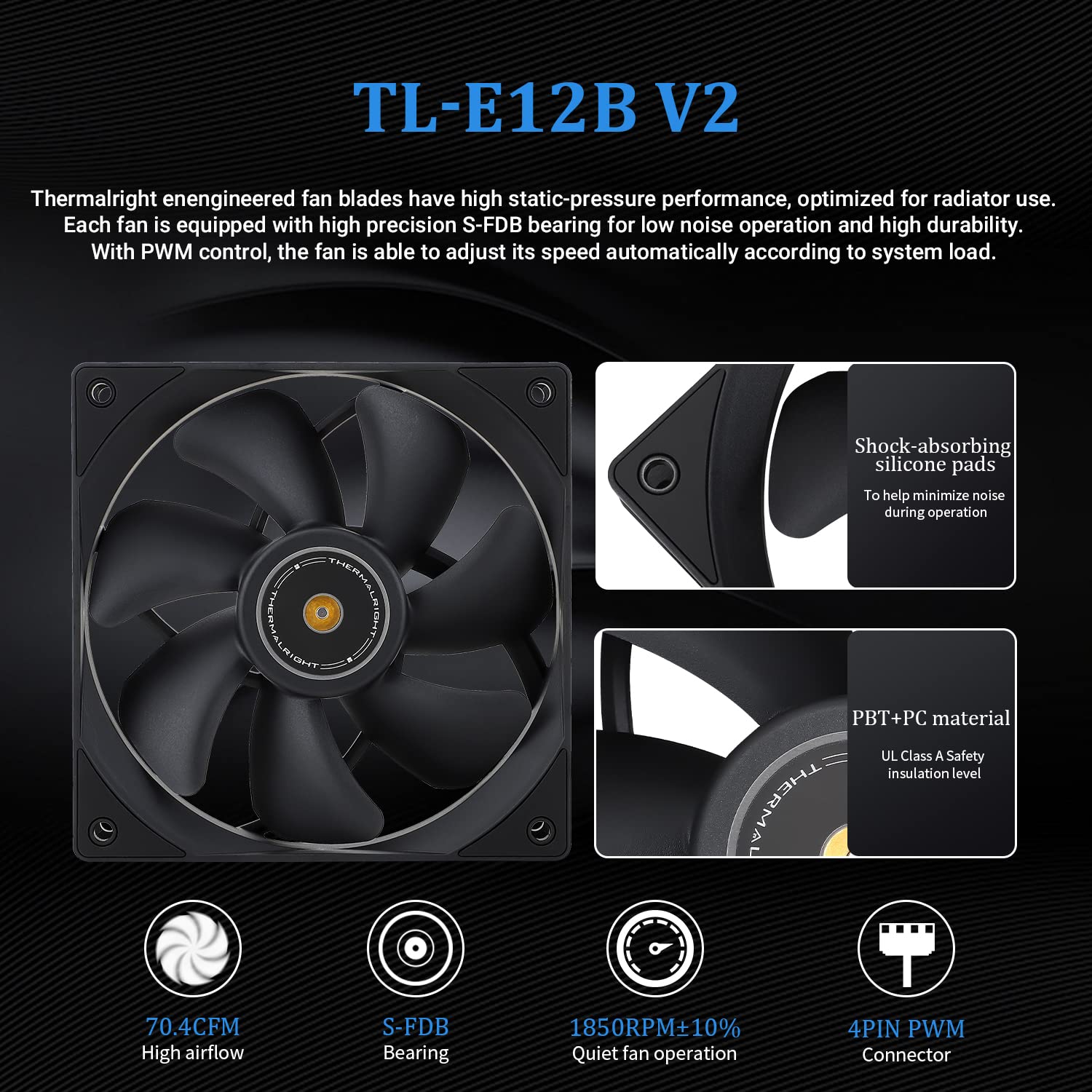 Thermalright Frozen Prism 240 Black CPU Liquid Cooler,Efficient PWM Controlled Pump 3300RPM,TL-E12 Series PWM Fan×2,Water Cooling Computer Parts,for AMD AM4/AM5,Intel LGA1150/1151/1200/1700/1851