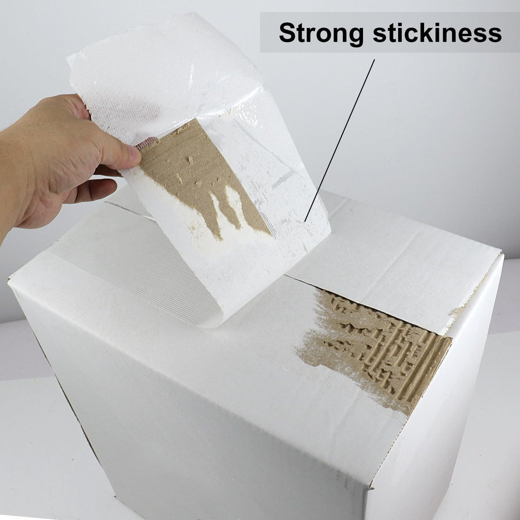 BOMEI PACK Wide Strapping Tape, 4Inch Heavy Duty Reinforced Packing Tape, Fiberglass Filament 60yds 5.5Mil
