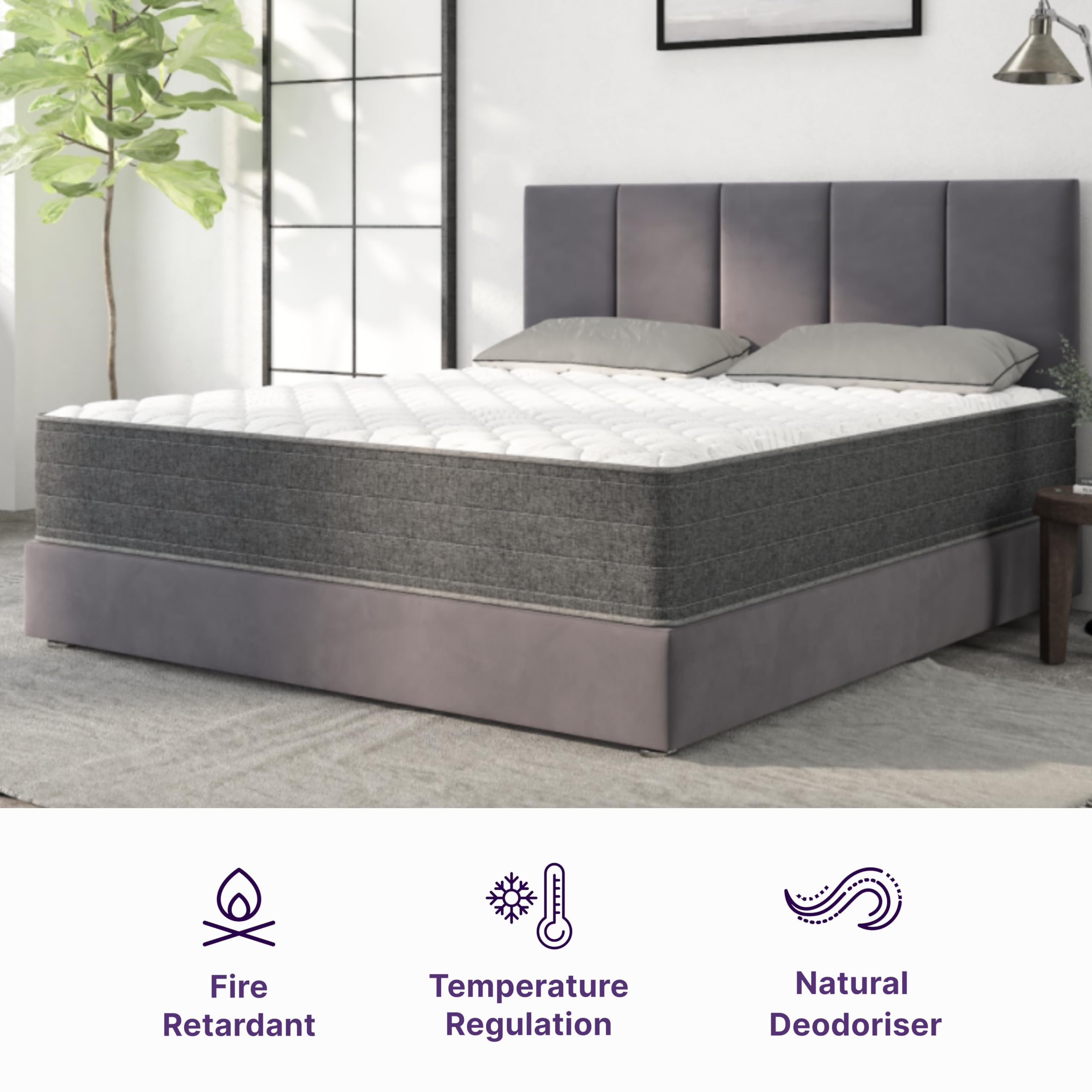 NapQueen Full Size, 10 Inch NEW Victoria Hybrid Cooling Gel Infused Pocket Spring and Memory Foam Mattress, Bed in a Box, CertiPUR-US Certified