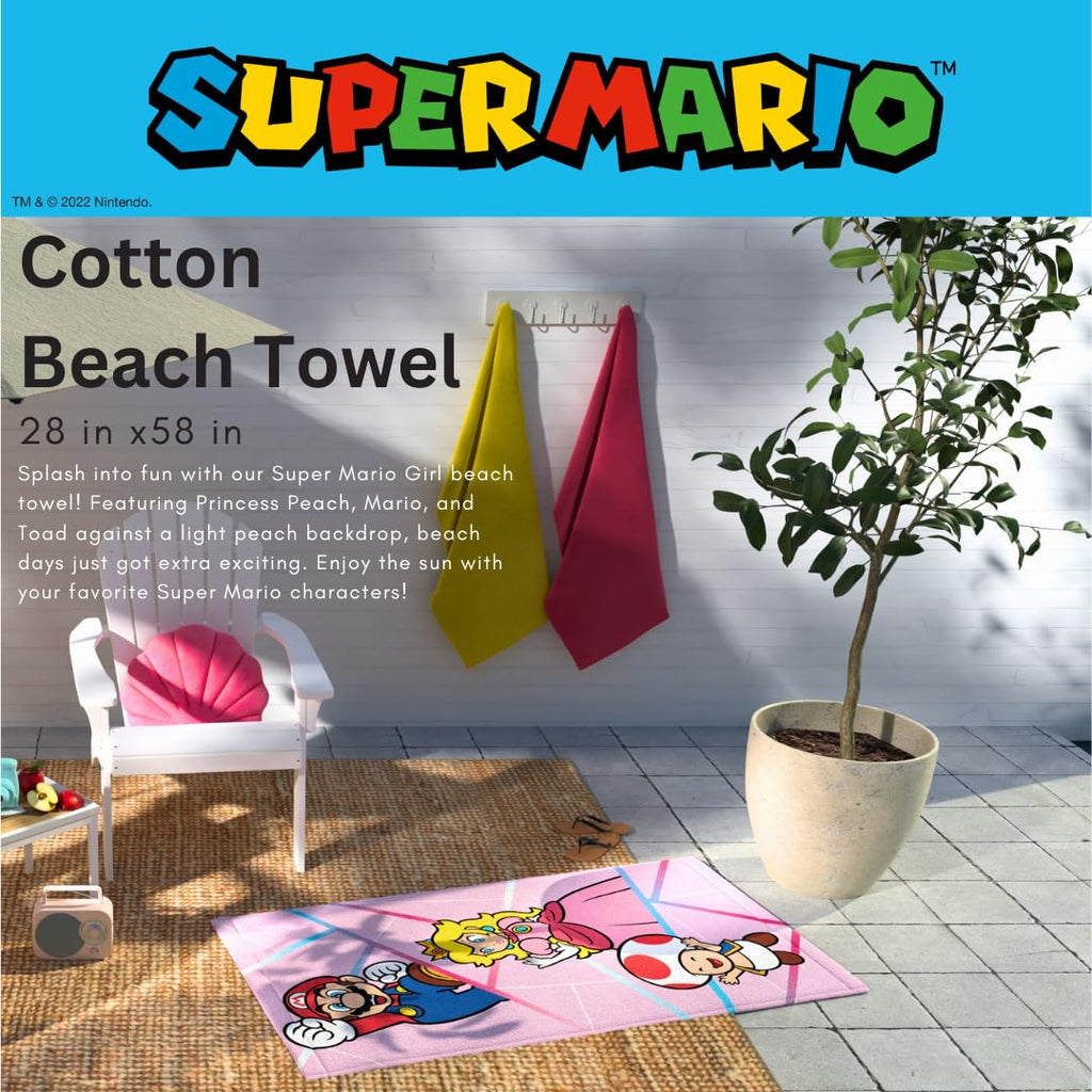 Barney Classic Kids Super Soft Cotton Bath/Pool/Beach Towel, 58 in x 28 in, (Offical Licensed Product) By Franco