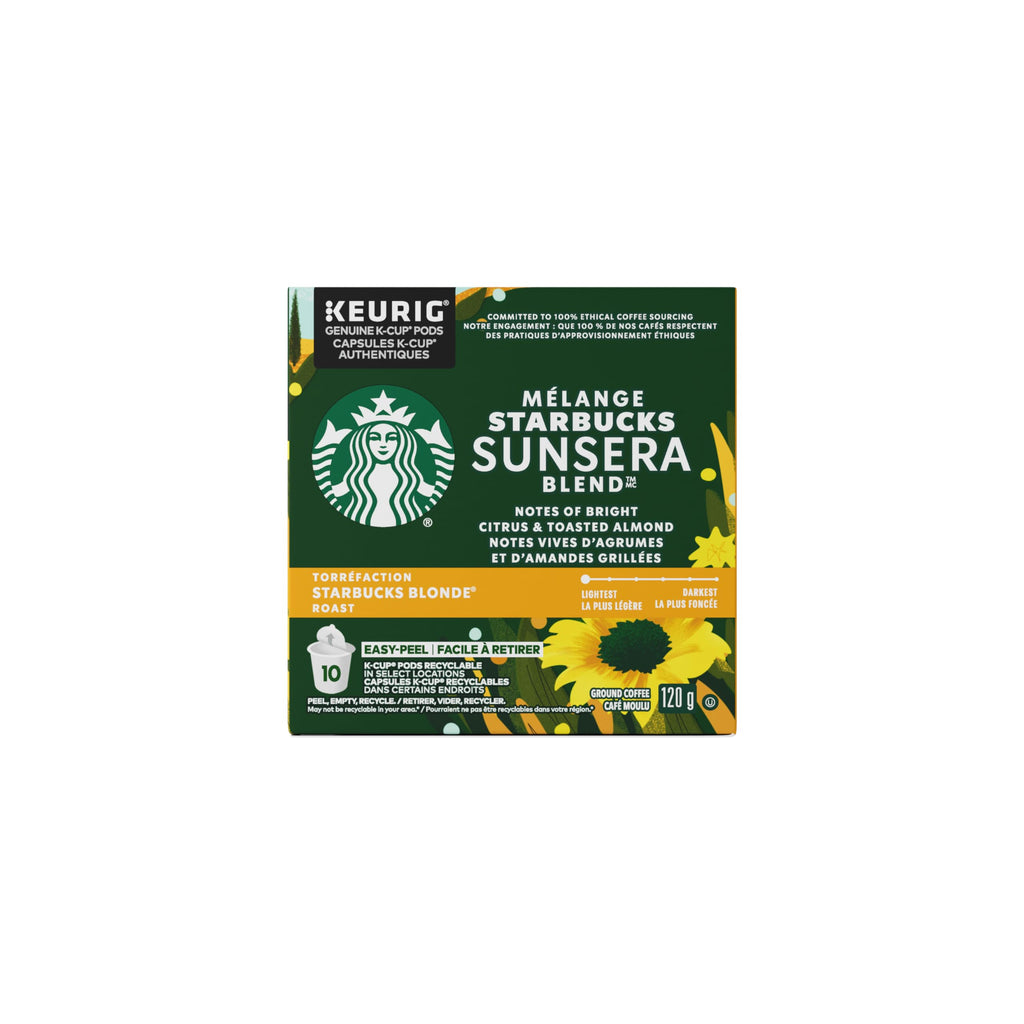 Starbucks K-Cup Coffee Pods, Starbucks Blonde Espresso Roast Hot or Iced Coffee, 22 Keurig Pods