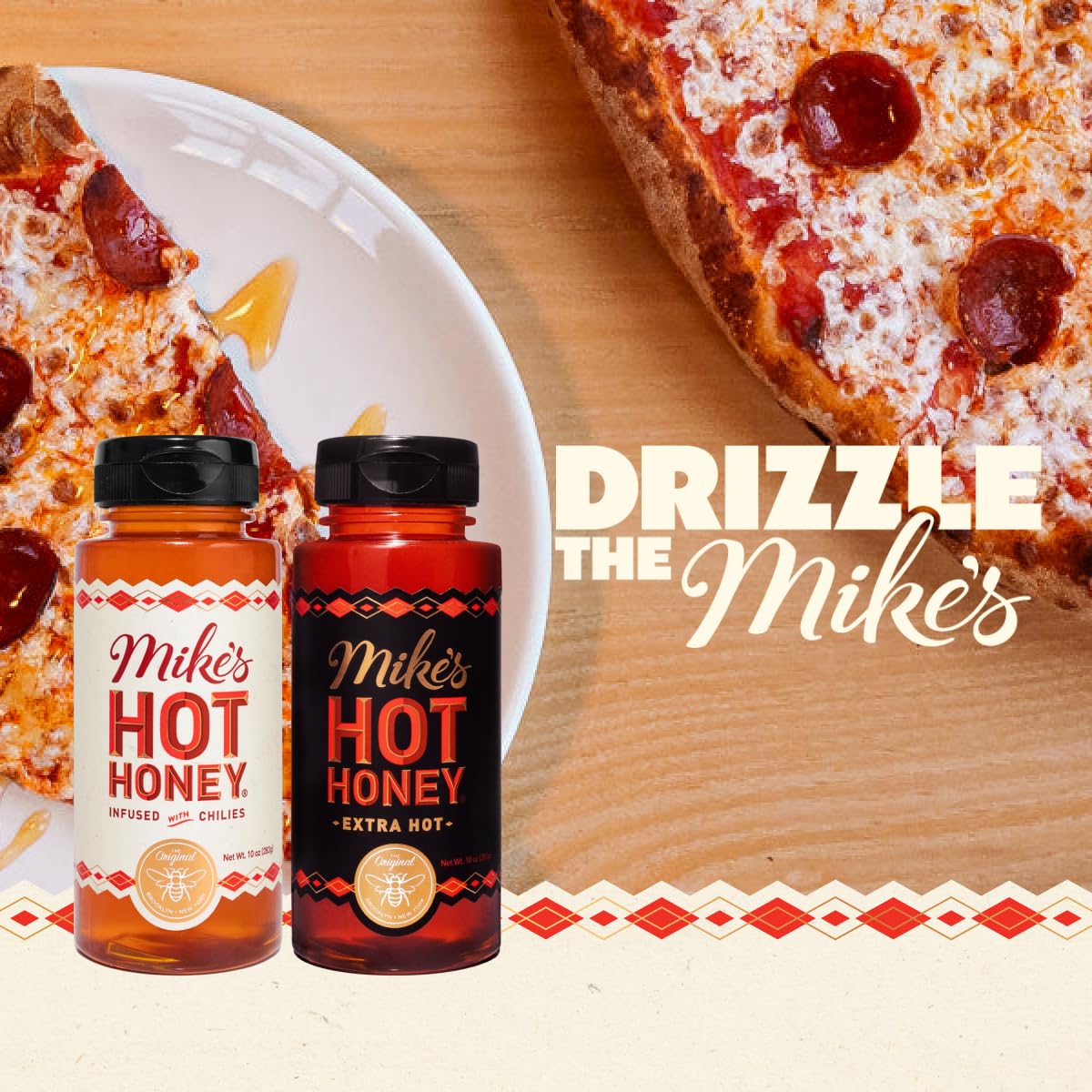 Mike's Hot Honey, Extra Hot, America's #1 Brand of Hot Honey, Spicy Honey Infused with Chili Peppers, Sweet Heat, Perfect for Hot Sauce Lovers (10oz Bottle, 1 Pack)