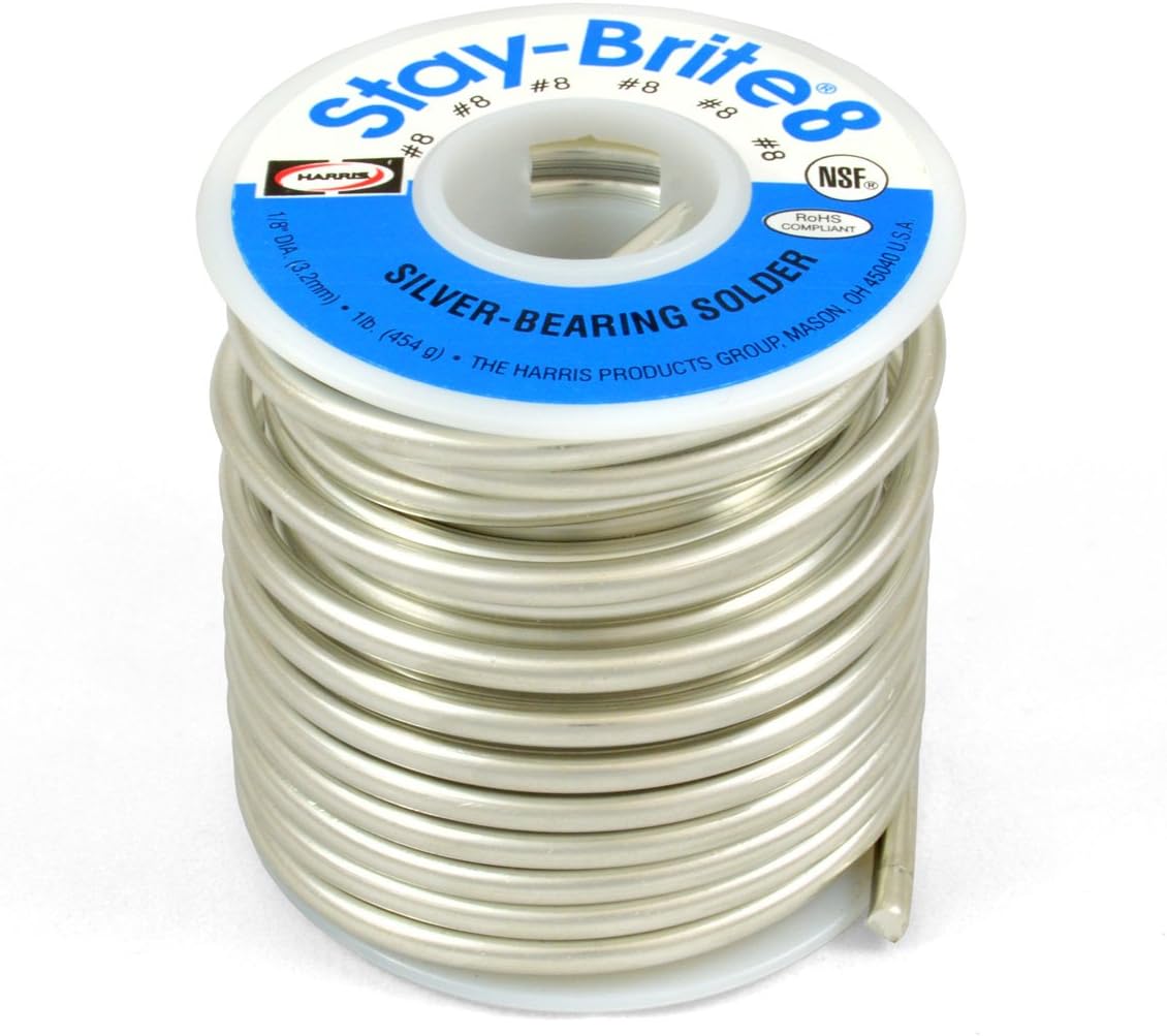 Harris Solder Kit SB861 & SCPF4 - Stay-Brite #8 Silver Bearing Solder with Flux