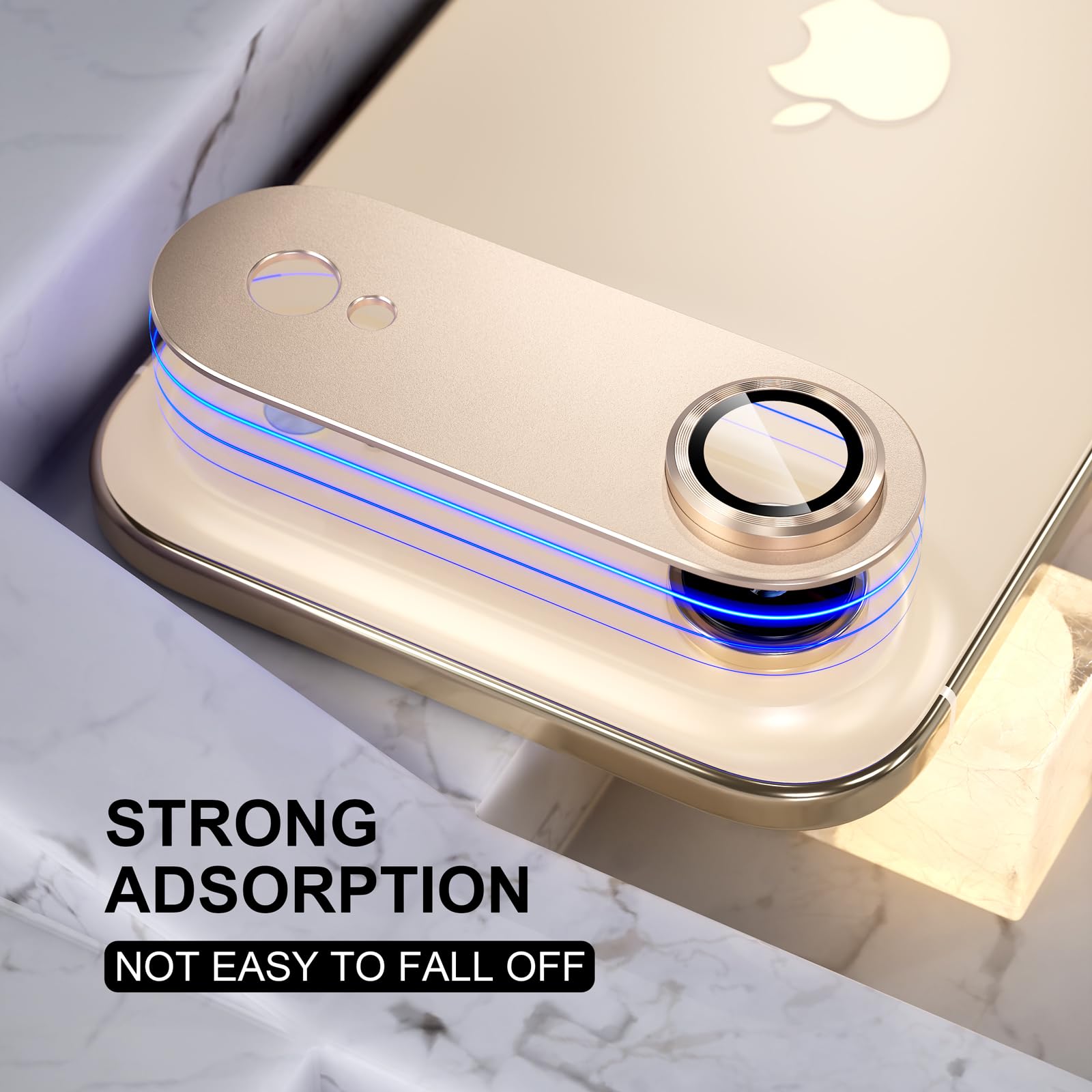 Choiche Compatible for iPhone 16 Pro/iPhone 16 Pro Max Camera Lens Protector, Bling Camera Cover with 9H Tempered Glass Lens Screen Protector Metal Ring Decoration Accessories(Black)