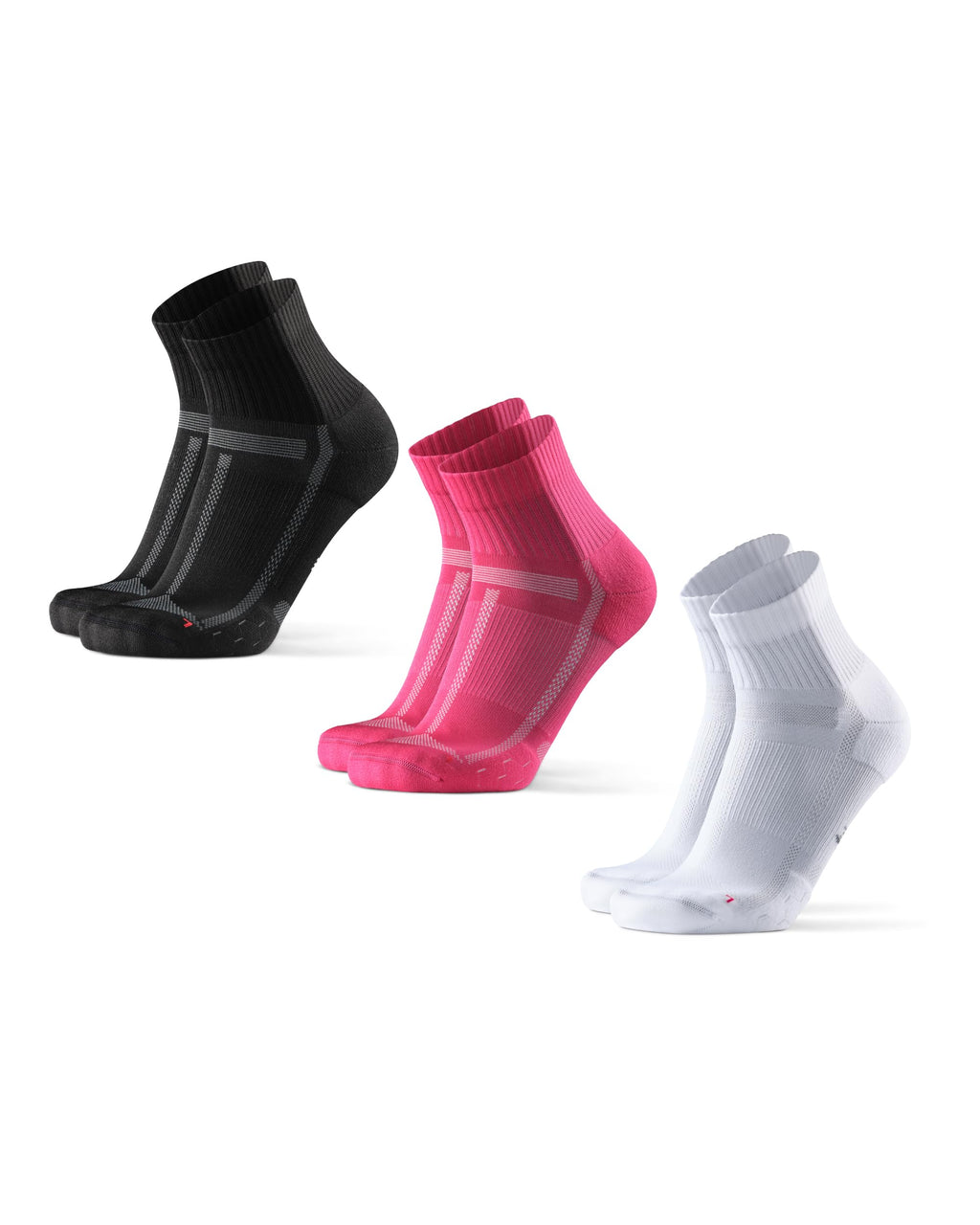 DANISH ENDURANCE Ultra-Comfort Quarter Running Socks, Performance Socks, Men & Women - 3 or 5 Pack