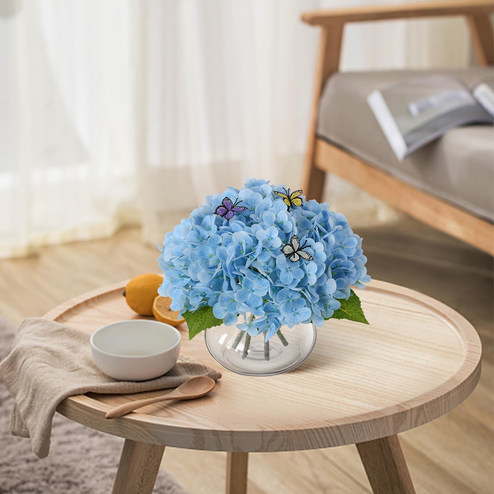 Leftover Fake Flowers in Vase,Faux Flowers in Vase,Table Centerpieces for Dining Room,Flower Centerpieces for Tables,Artificial Flowers,Kitchen Decor,Coffee Table Decor