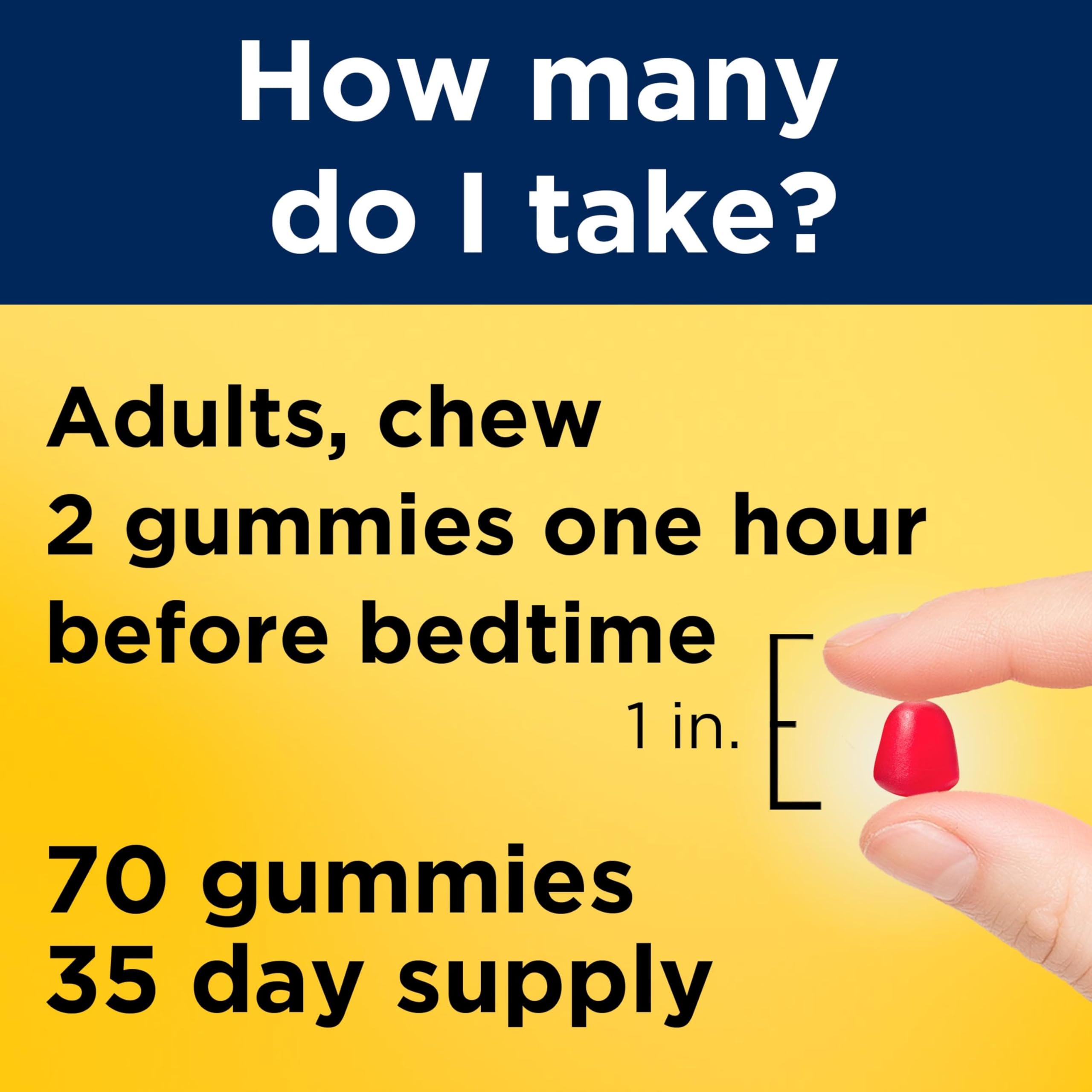Nature Made Melatonin 10mg per serving Gummies, Maximum Strength Dosage, 100% Drug Free Sleep Aid for Adults, 60 Melatonin Gummies, 30 Day Supply