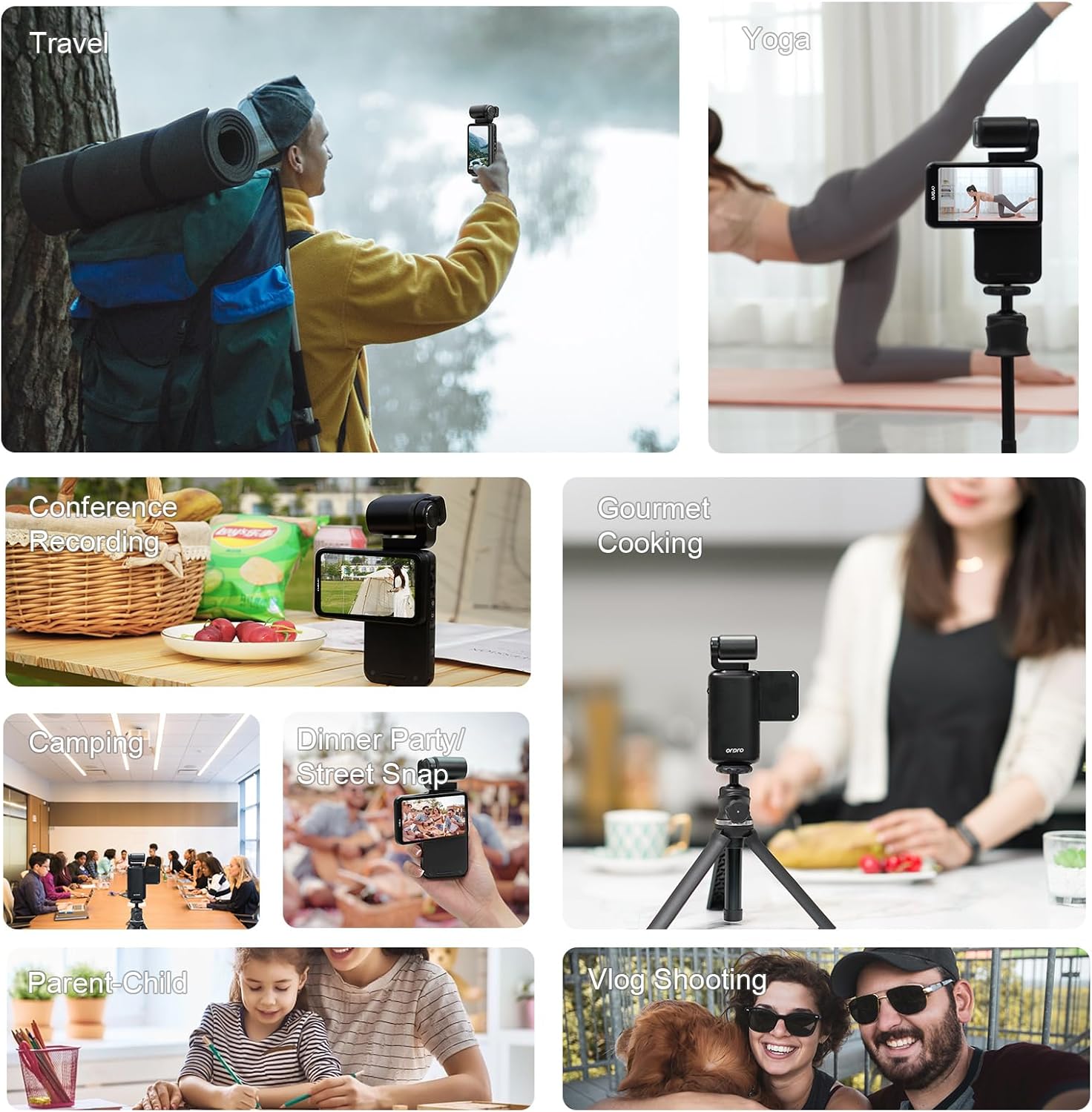 ORDRO 5K Video Camcorder, M3 48MP UHD 4K/60fps Handheld Digital Camera, 3.5'' Rotatable IPS Screen 3250mAh Battery WiFi IR Night Vision Camera with 64G Card for YouTube Vlogs