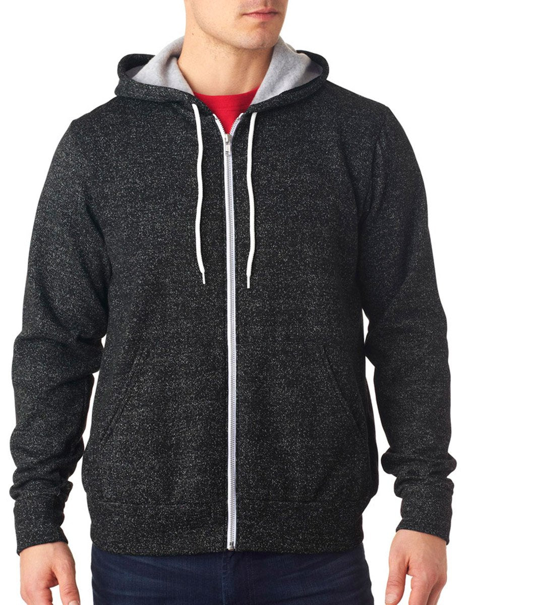 Bella & Canvas Men's 3739 Unisex Poly-Cotton Fleece Full-Zip Hoodie