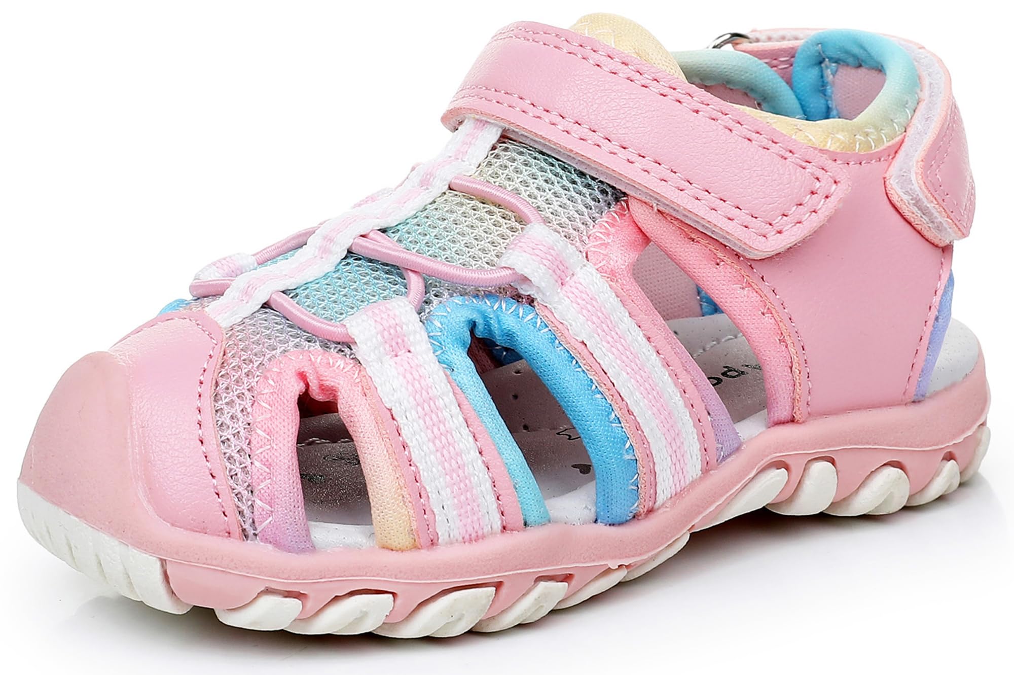 Apakowa Kid's Boy's Girl's Soft Sole Close Toe Sport Beach Sandals (Toddler/Little Kid)