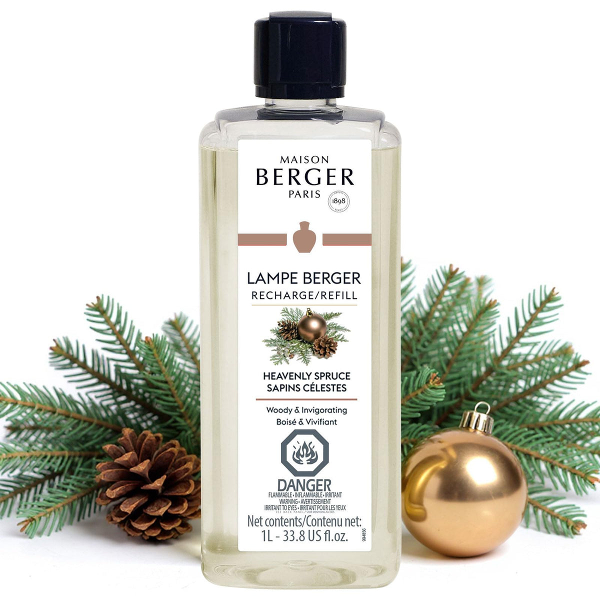 MAISON BERGER Lampe Berger Refill, 1 L, Agaves Garden | Catalytic Lamp Fragrance Refill, Helps Neutralize Odors, ~160 h Fragrance Diffusion, Made in France