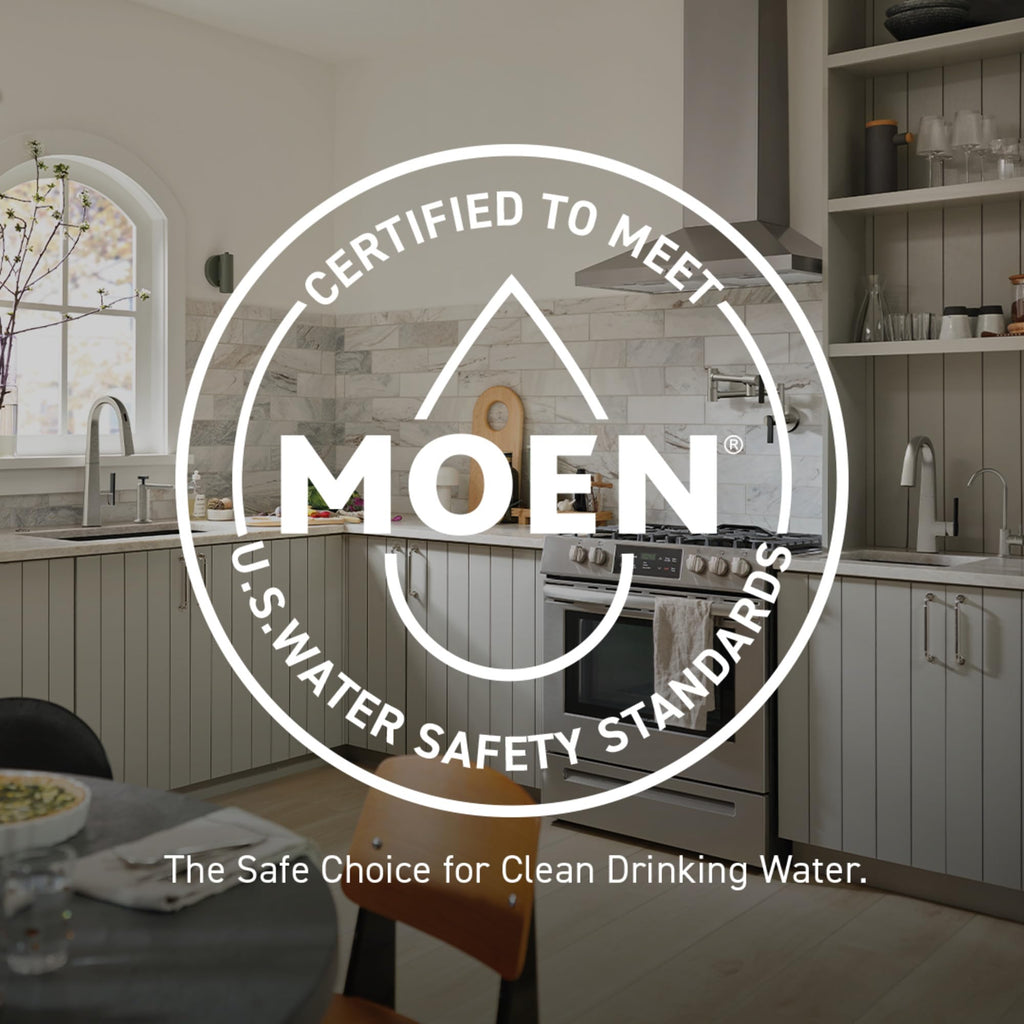 Moen Brushed Gold Weymouth Two Handle Pulldown Bridge Kitchen Faucet, S73204BG