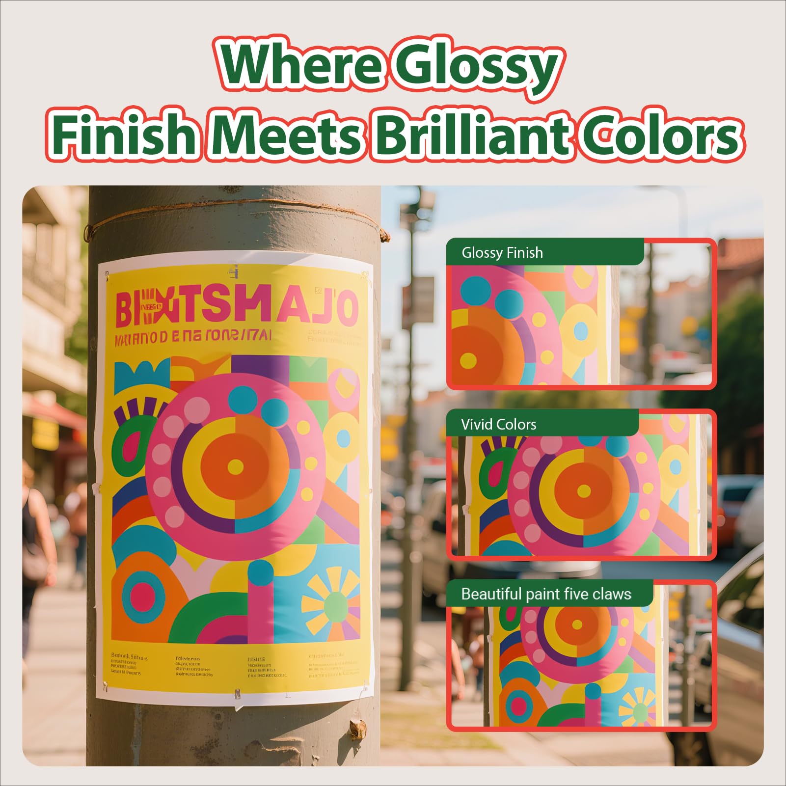 Uinkit Premium Glossy Inkjet Photo Paper - 4x6 Inch, 48lb 180gsm, 100 Sheets - Professional Photographic Quality, Dye Ink Compatible, High-Gloss Finish for Vivid Memories & Instant Prints