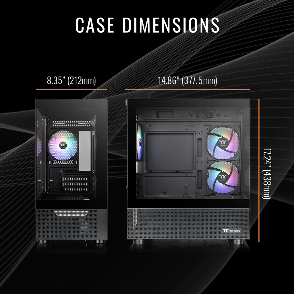 Thermaltake LCGS Quartz R66 Gaming Desktop (AMD Ryzen™ 5 5600, ToughRam DDR4 3600Mhz 16GB RGB Memory, AMD Radeon™ RX 6600, 1TB NVMe M.2, WiFi, Windows 11) S2QT-B550-R66-LCS
