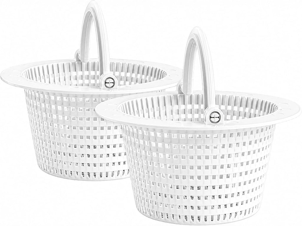 Pool Skimmer Basket 2 Pack - Pivot Handle - 6.45 in - Plastic