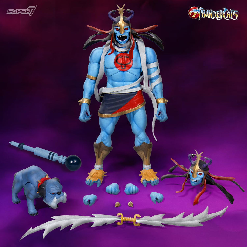 Super7 ULTIMATES! Thundercats Ghost Jaga - 7" Thundercats Action Figure with Accessories - Classic Cartoon Collectibles and Retro Toys