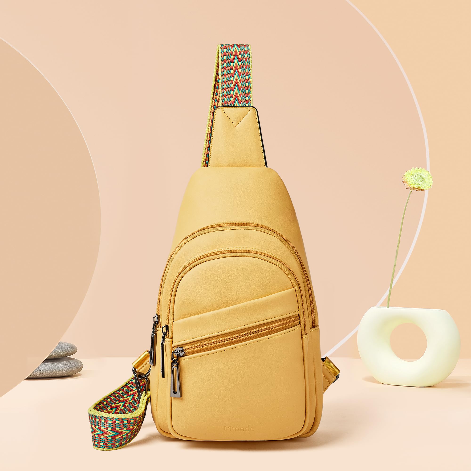 Sling Bag Crossbody Bags for Women Small Cross Body Bag Fanny Packs Chest Sling Purse for Daily Travel Leisure Sport