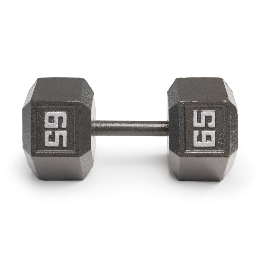 Marcy Cast Iron Hex Dumbbells Collection - Available size from 3-lb to 100-lb, SOLD INDIVIDUALLY