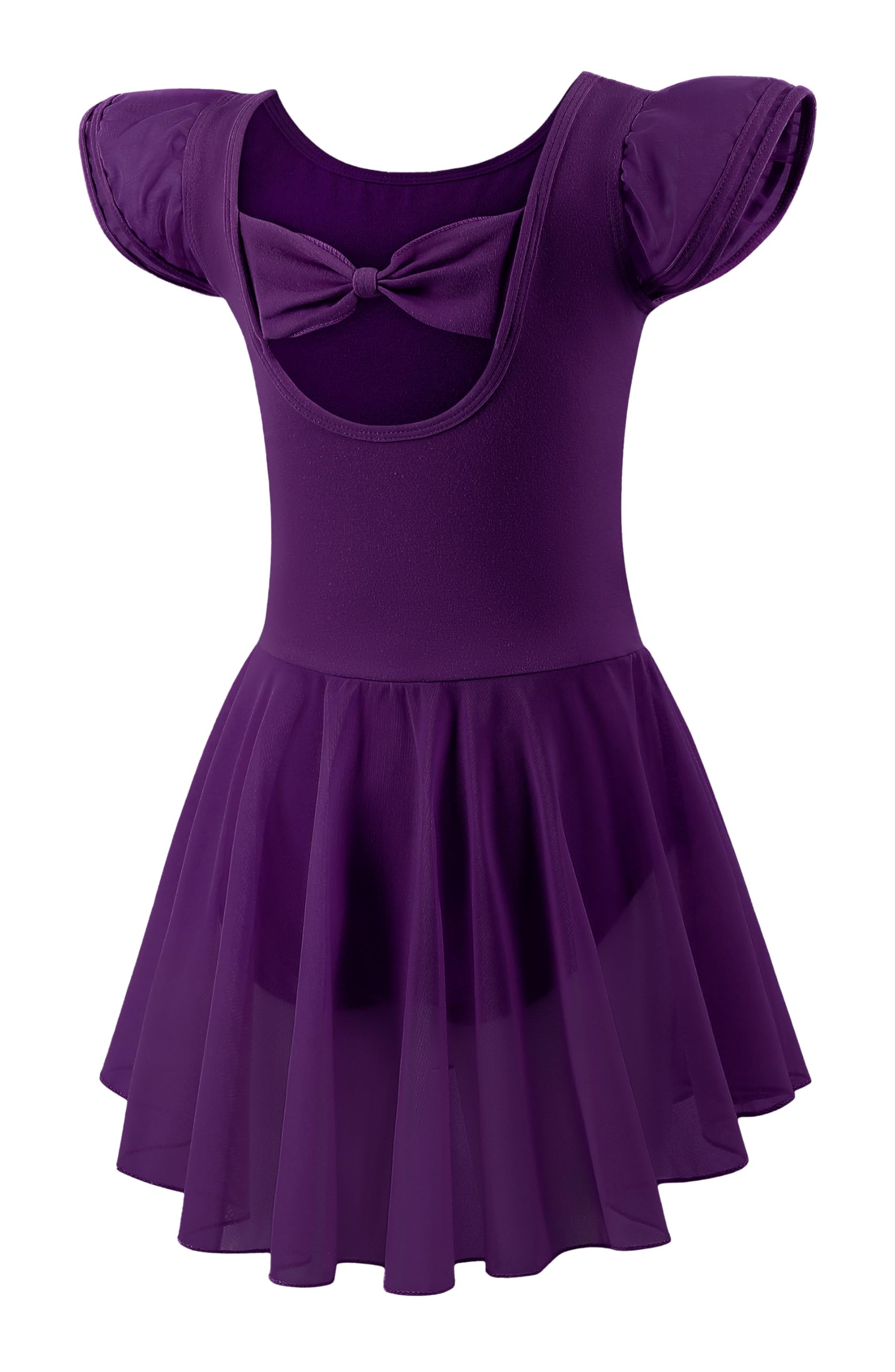 Mecceos Ballet Leotards for Girls Toddler Dance Leotards Short/Long Sleeve Skirt Ballerina Outfits